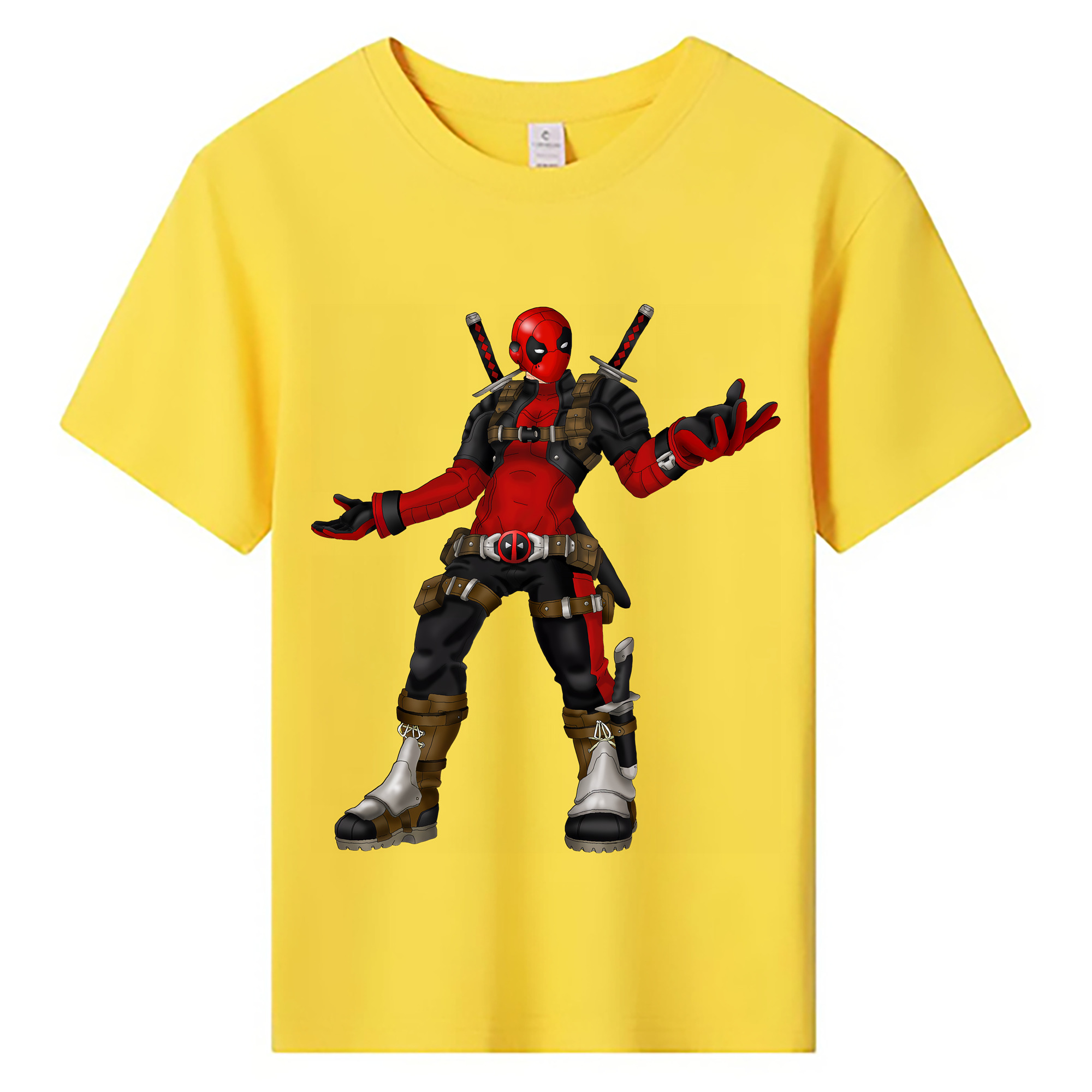 （画像用） Deadpool デッドプール 綿100％キッズTシャツ（フロントプリント）