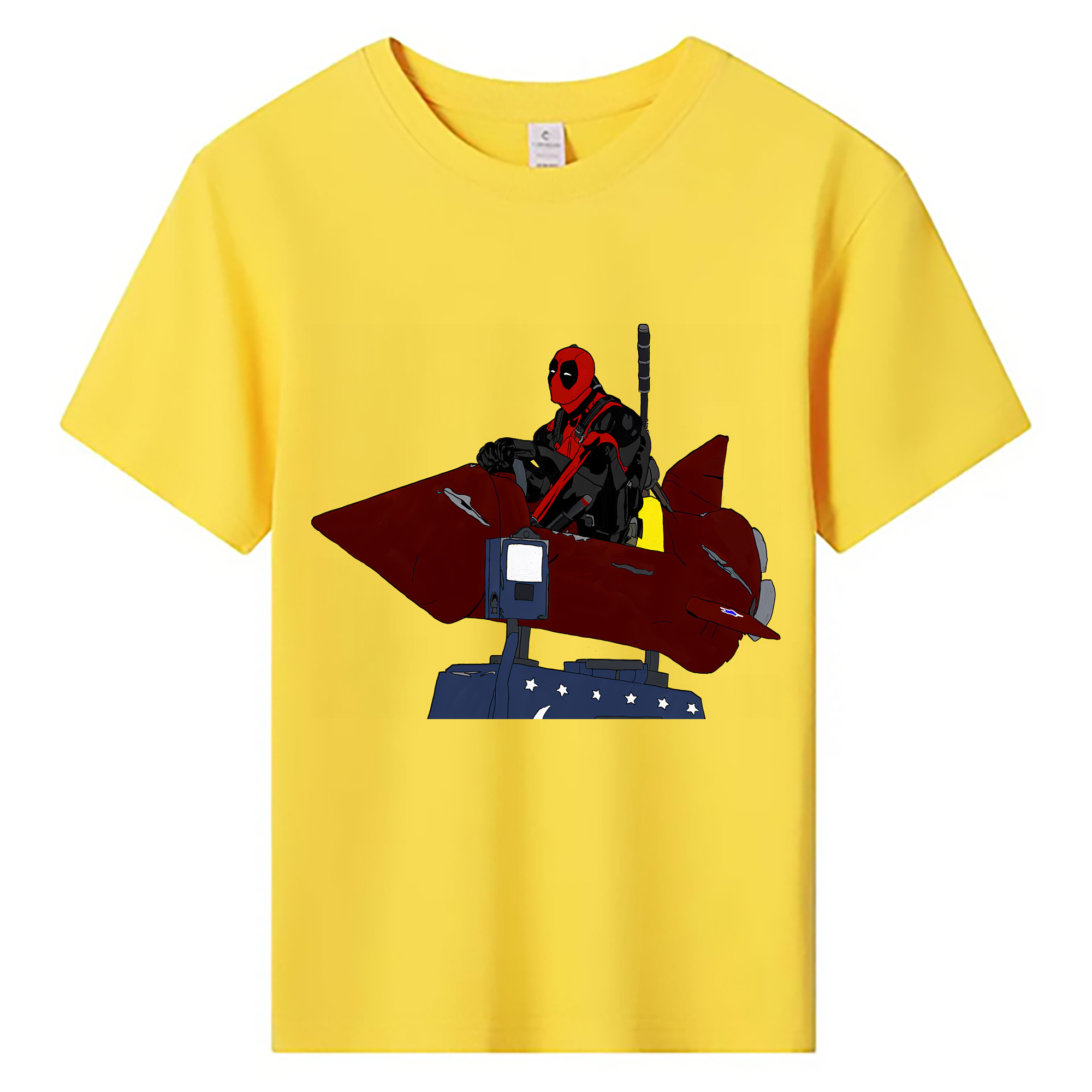 （画像用） Deadpool デッドプール 綿100％キッズTシャツ（フロントプリント）