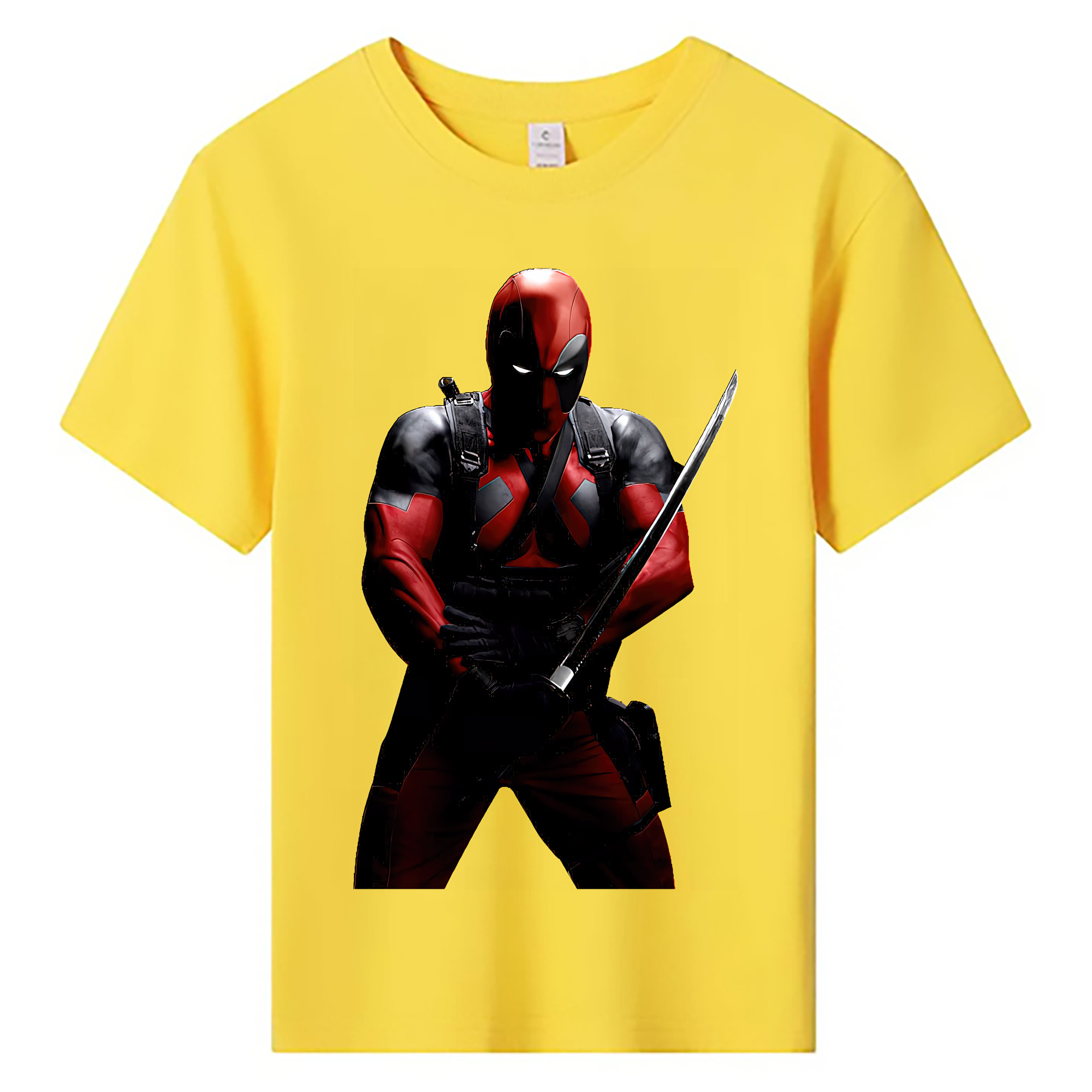 （画像用） Deadpool デッドプール 綿100％キッズTシャツ（フロントプリント）