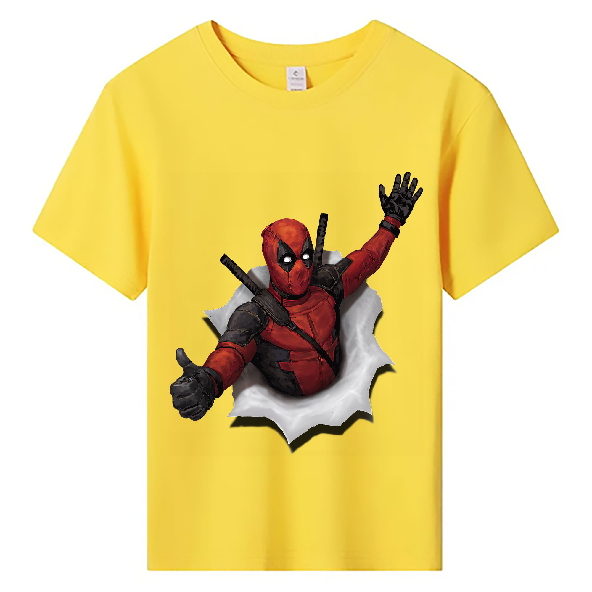 （画像用） Deadpool デッドプール 綿100％キッズTシャツ（フロントプリント）