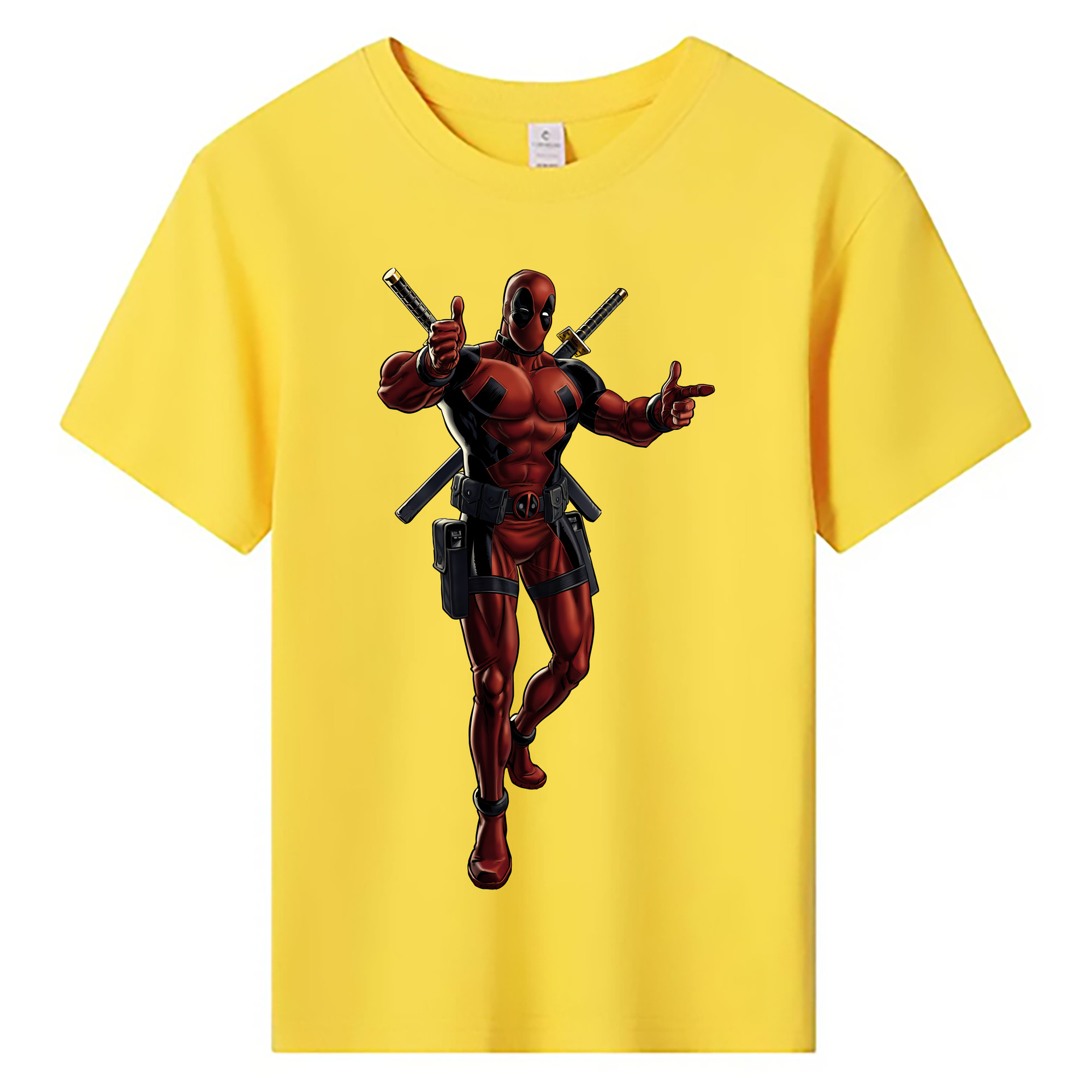 （画像用） Deadpool デッドプール 綿100％キッズTシャツ（フロントプリント）