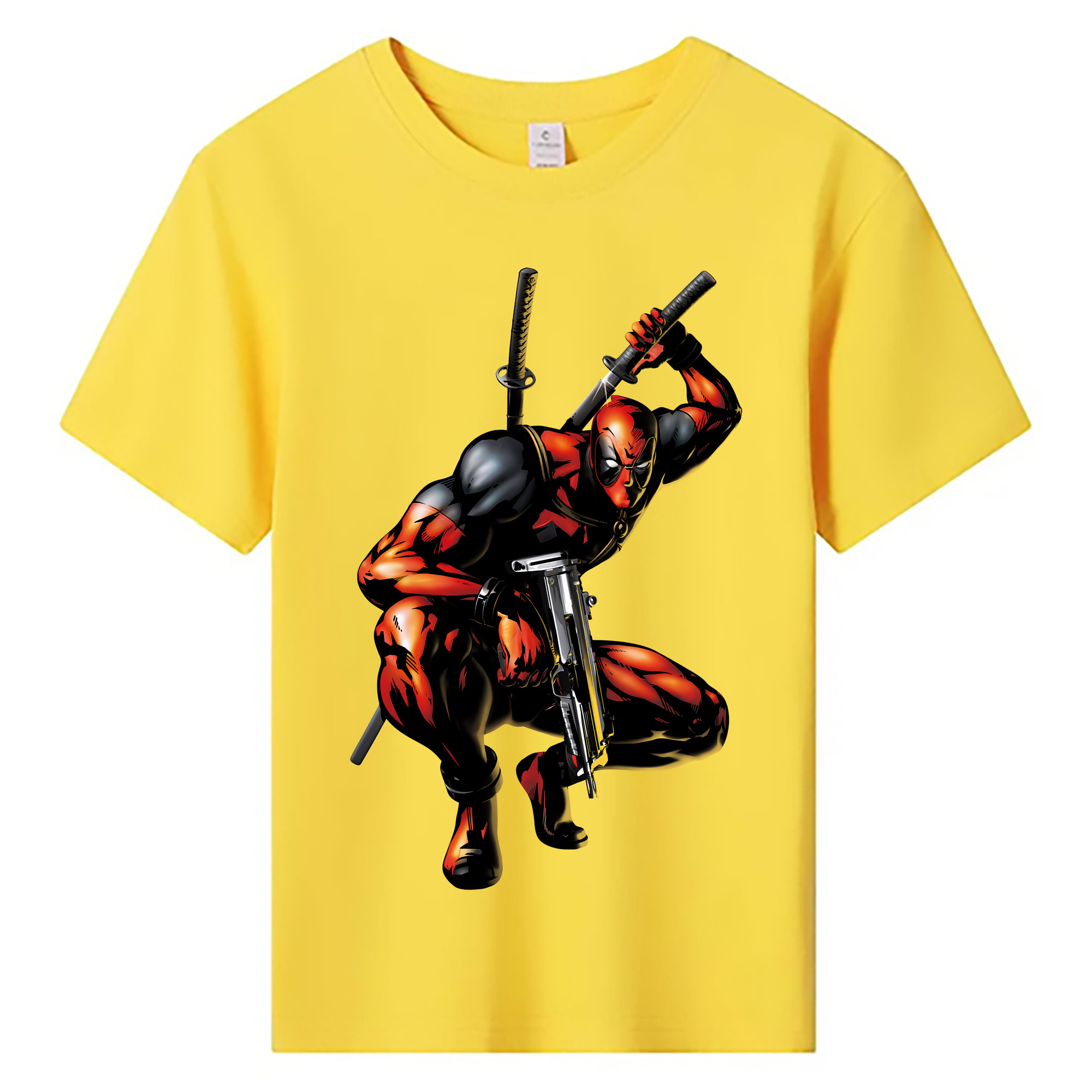 （画像用） Deadpool デッドプール 綿100％キッズTシャツ（フロントプリント）