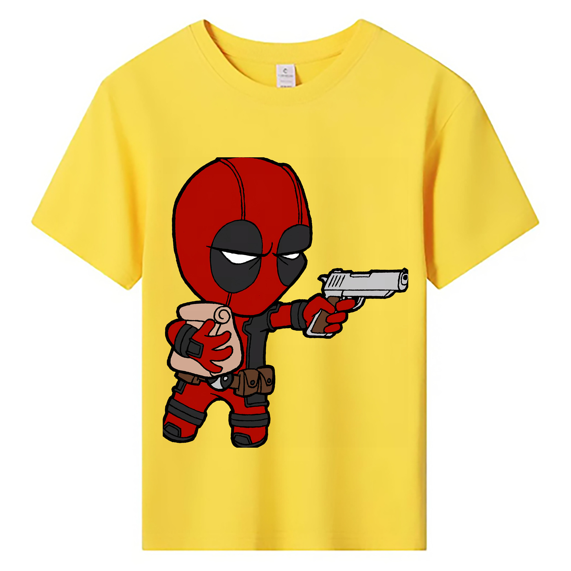 （画像用） Deadpool デッドプール 綿100％キッズTシャツ（フロントプリント）