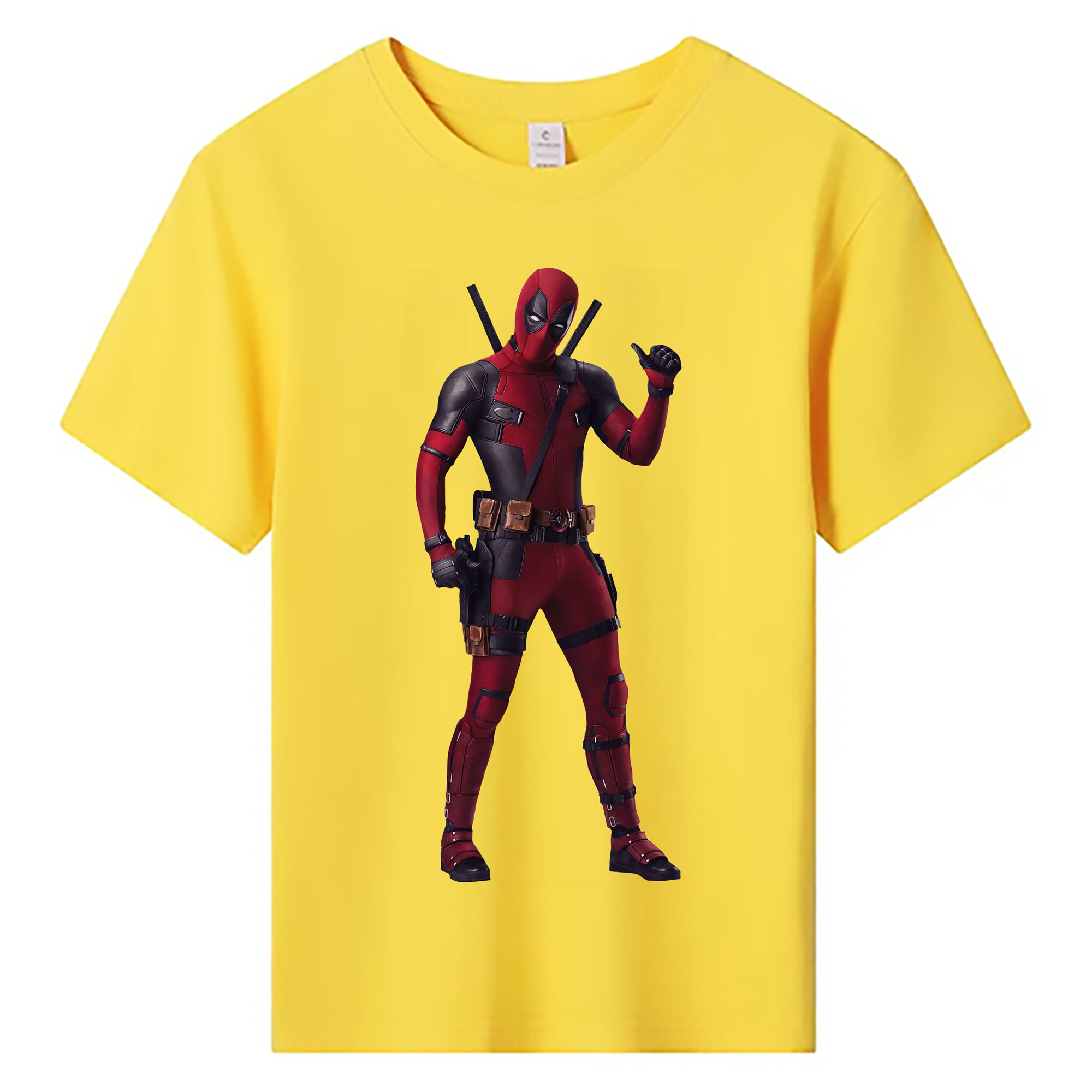（画像用） Deadpool デッドプール 綿100％キッズTシャツ（フロントプリント）