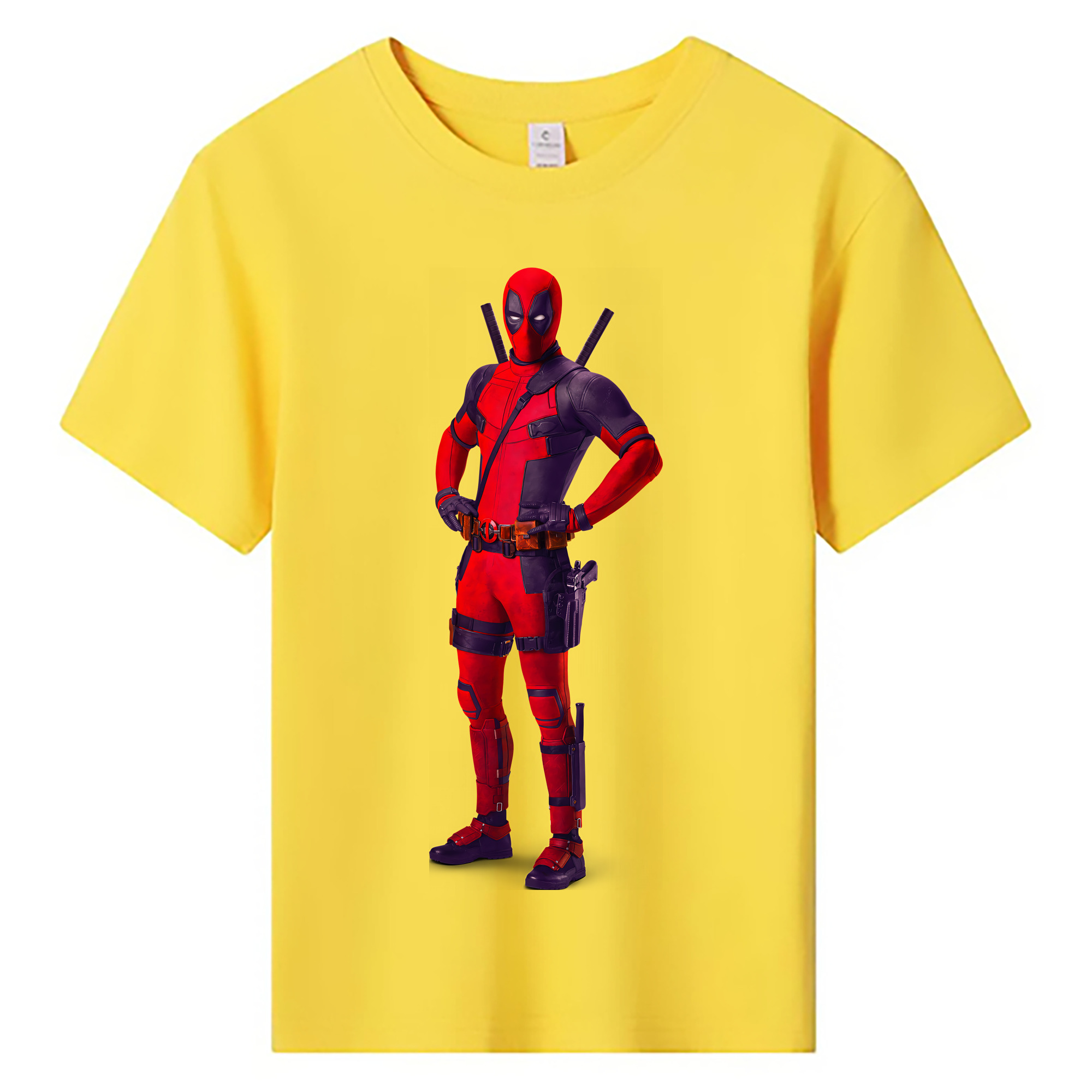 （画像用） Deadpool デッドプール 綿100％キッズTシャツ（フロントプリント）