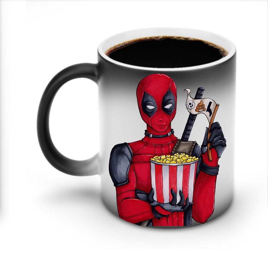 （画像用） Deadpool デッドプール 温度変色マグカップ