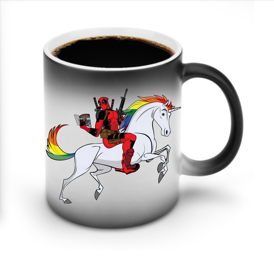 （画像用） Deadpool デッドプール 温度変色マグカップ