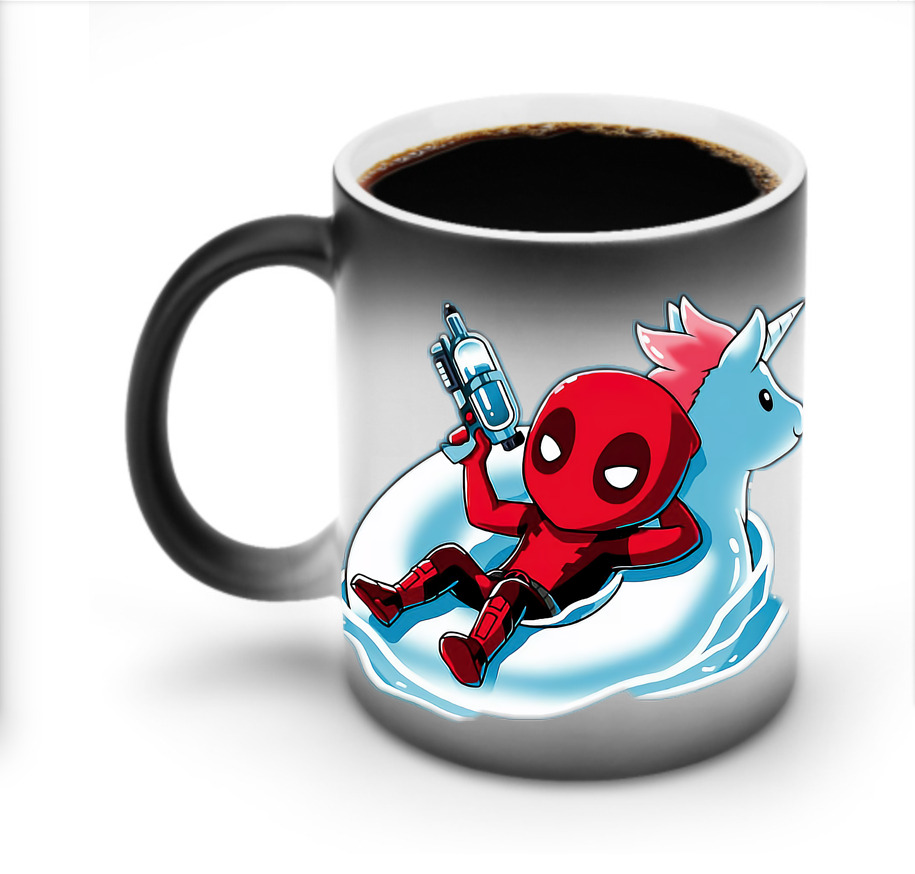 （画像用） Deadpool デッドプール 温度変色マグカップ