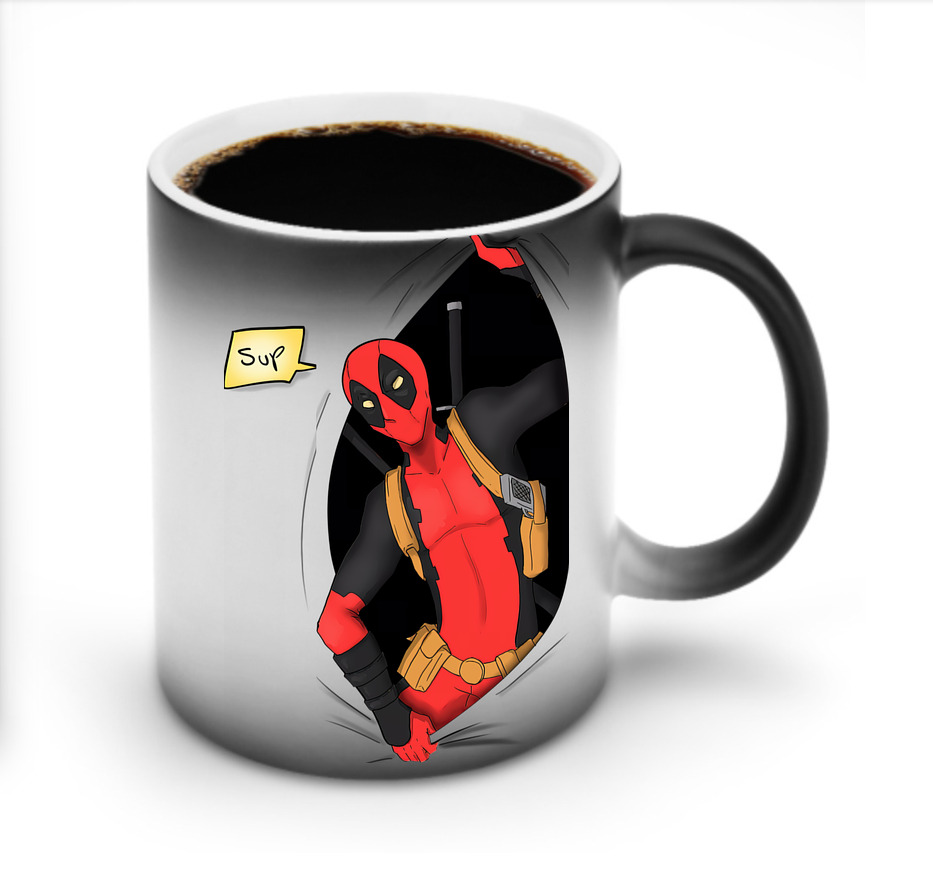（画像用） Deadpool デッドプール 温度変色マグカップ