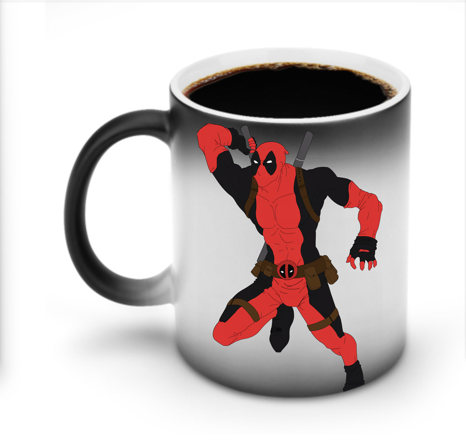 （画像用） Deadpool デッドプール 温度変色マグカップ