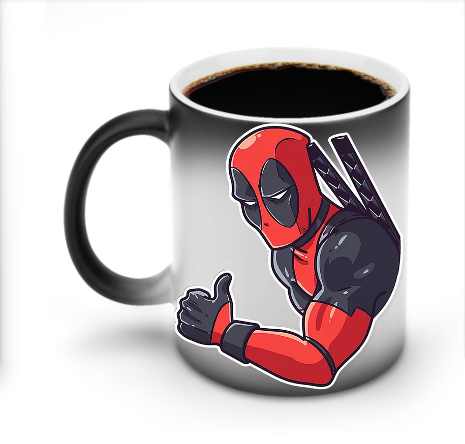 （画像用） Deadpool デッドプール 温度変色マグカップ