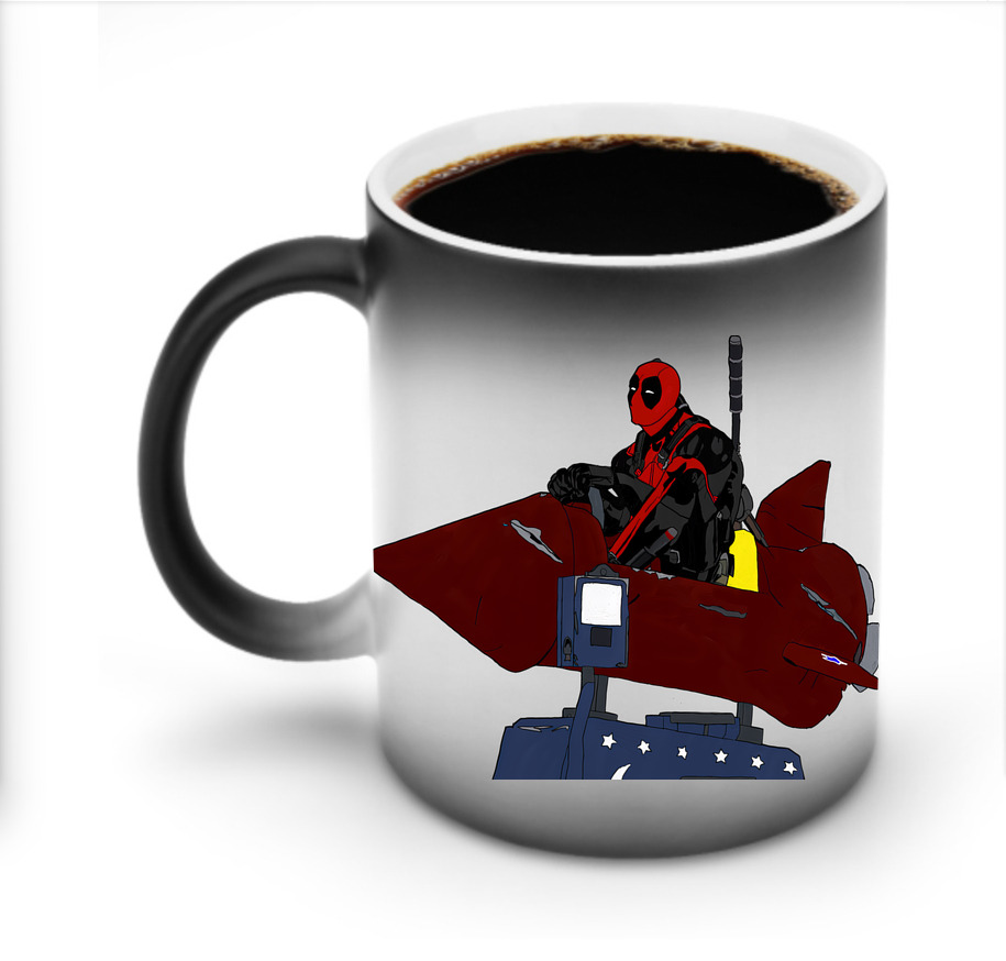 （画像用） Deadpool デッドプール 温度変色マグカップ