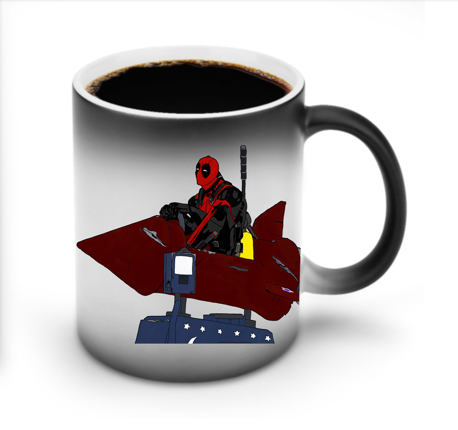 （画像用） Deadpool デッドプール 温度変色マグカップ
