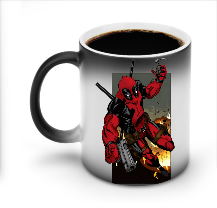 （画像用） Deadpool デッドプール 温度変色マグカップ