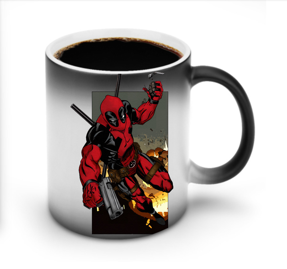 （画像用） Deadpool デッドプール 温度変色マグカップ