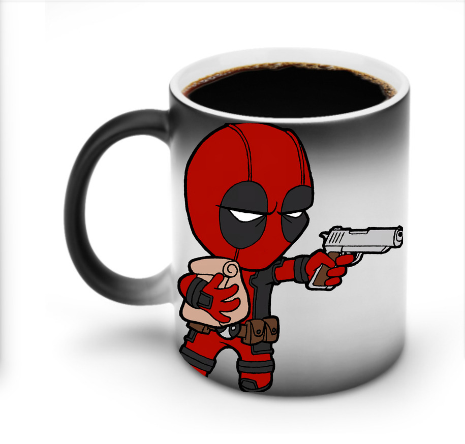 （画像用） Deadpool デッドプール 温度変色マグカップ