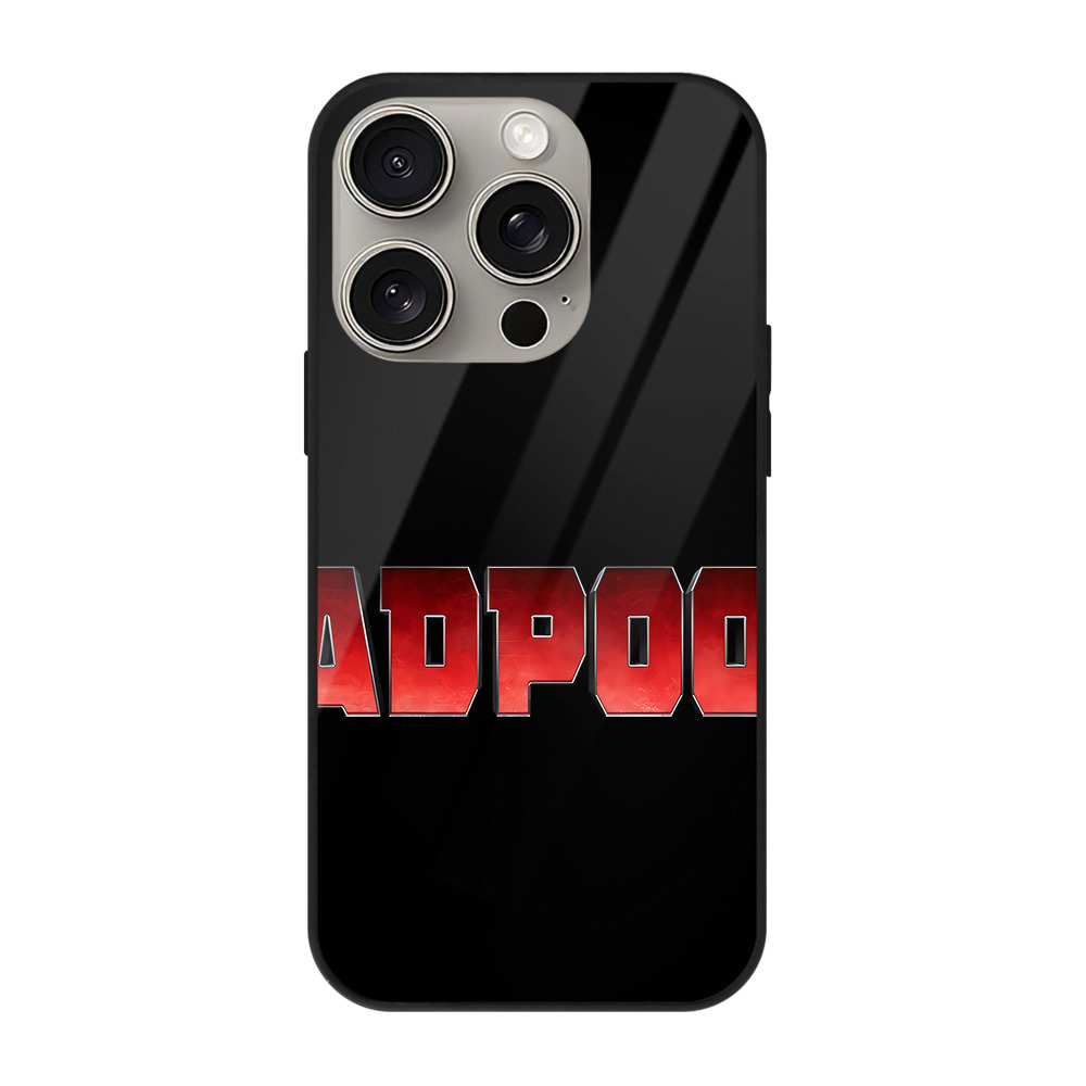 （画像用） Deadpool デッドプール 【iPhone15Pro対応】スマホケース 耐衝撃＆黄変防止 背面ガラス