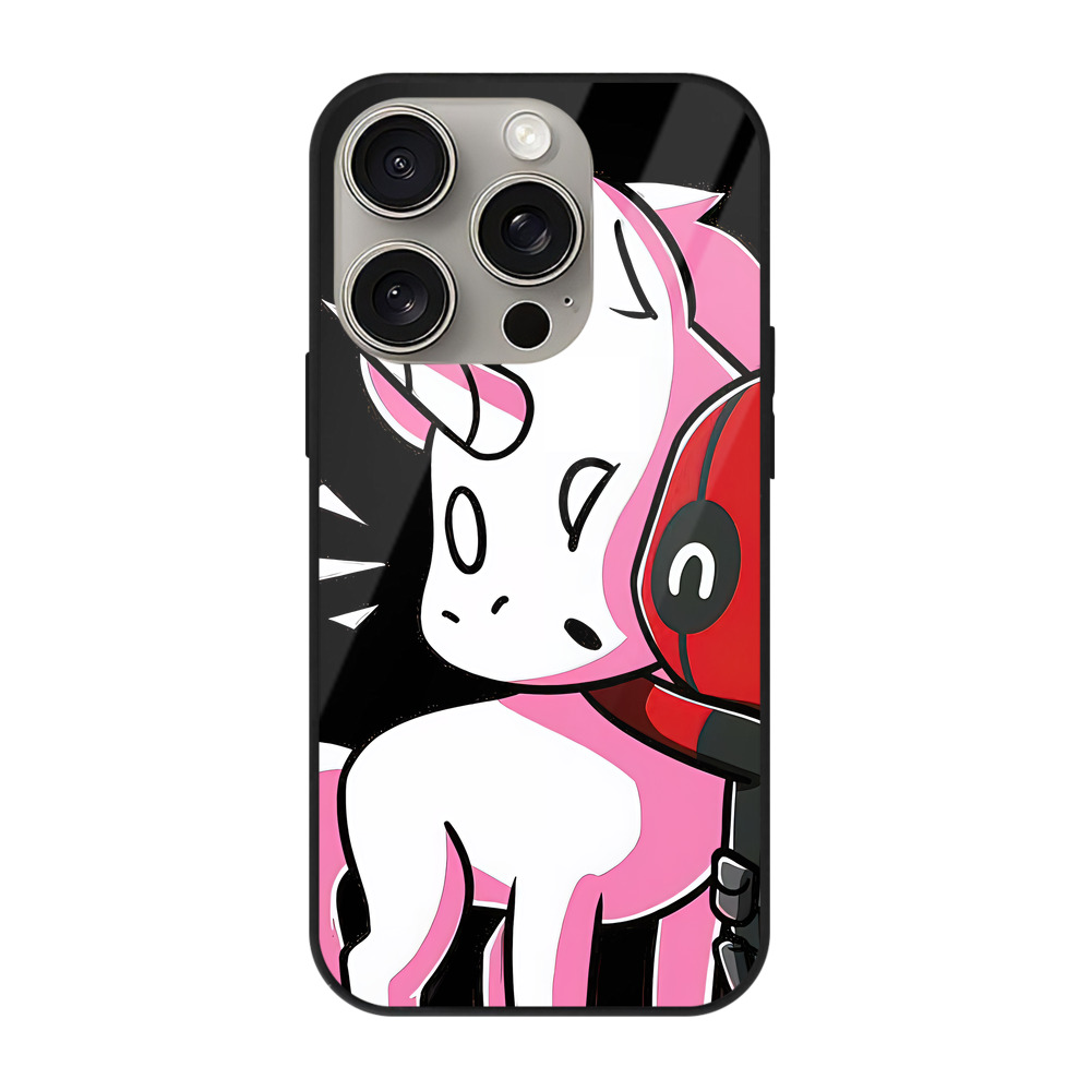 （画像用） Deadpool デッドプール 【iPhone15Pro対応】スマホケース 耐衝撃＆黄変防止 背面ガラス