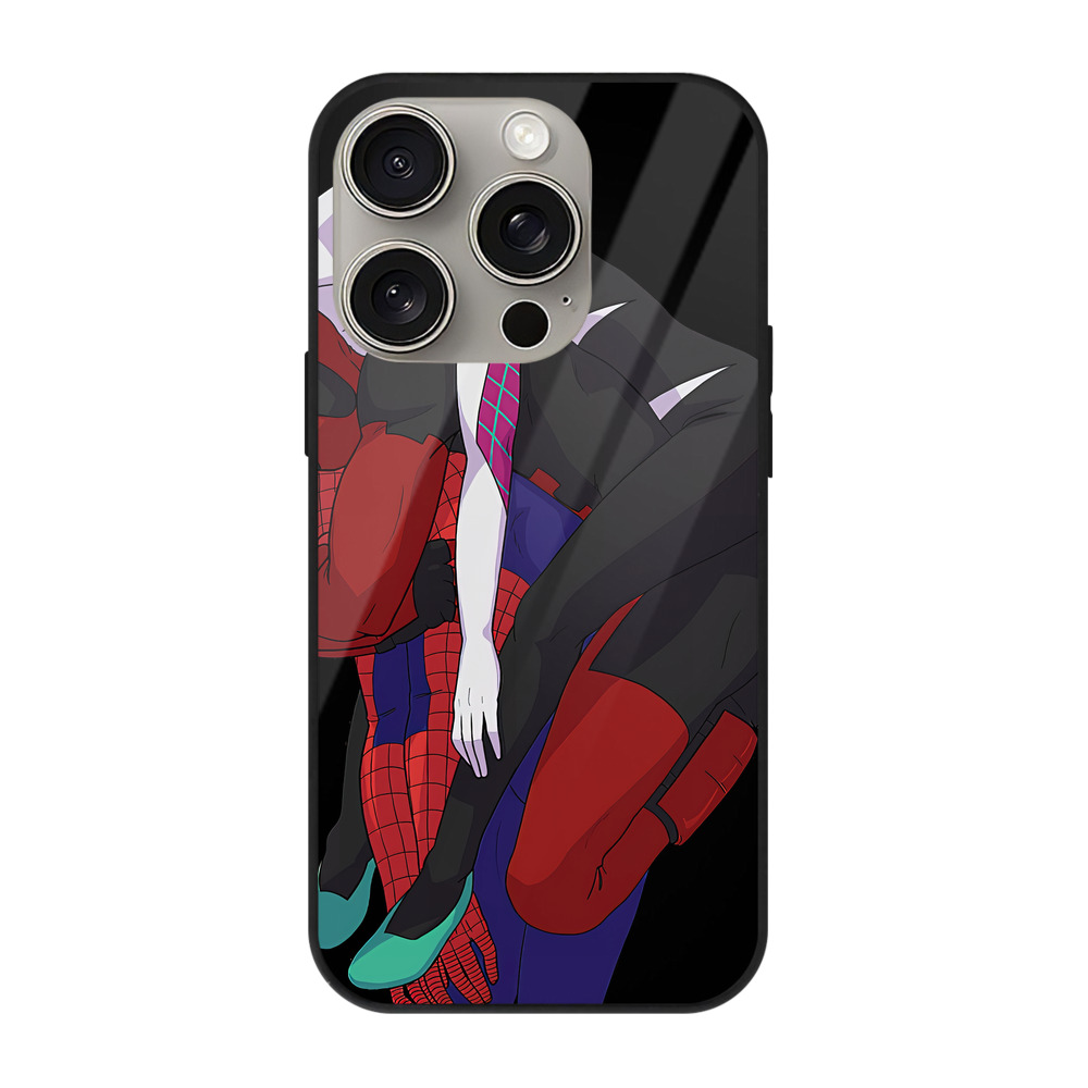 （画像用） Deadpool デッドプール 【iPhone15Pro対応】スマホケース 耐衝撃＆黄変防止 背面ガラス