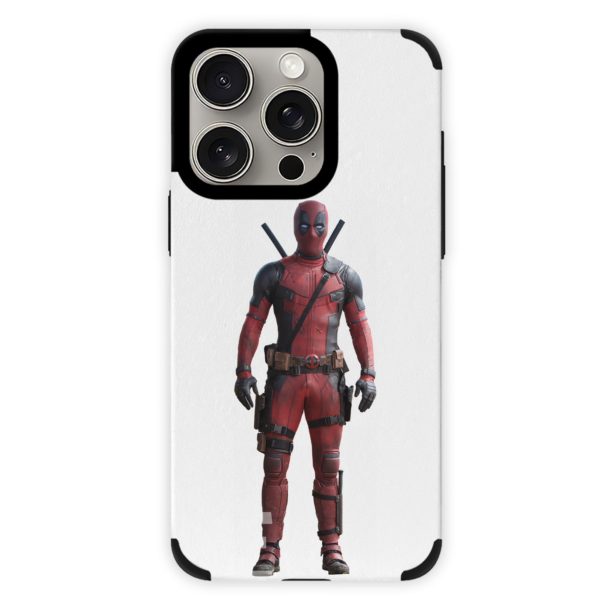 （画像用） Deadpool デッドプール 【iPhone15ProMax対応】 PUレザー スマホケース 耐衝撃＆黄変防止