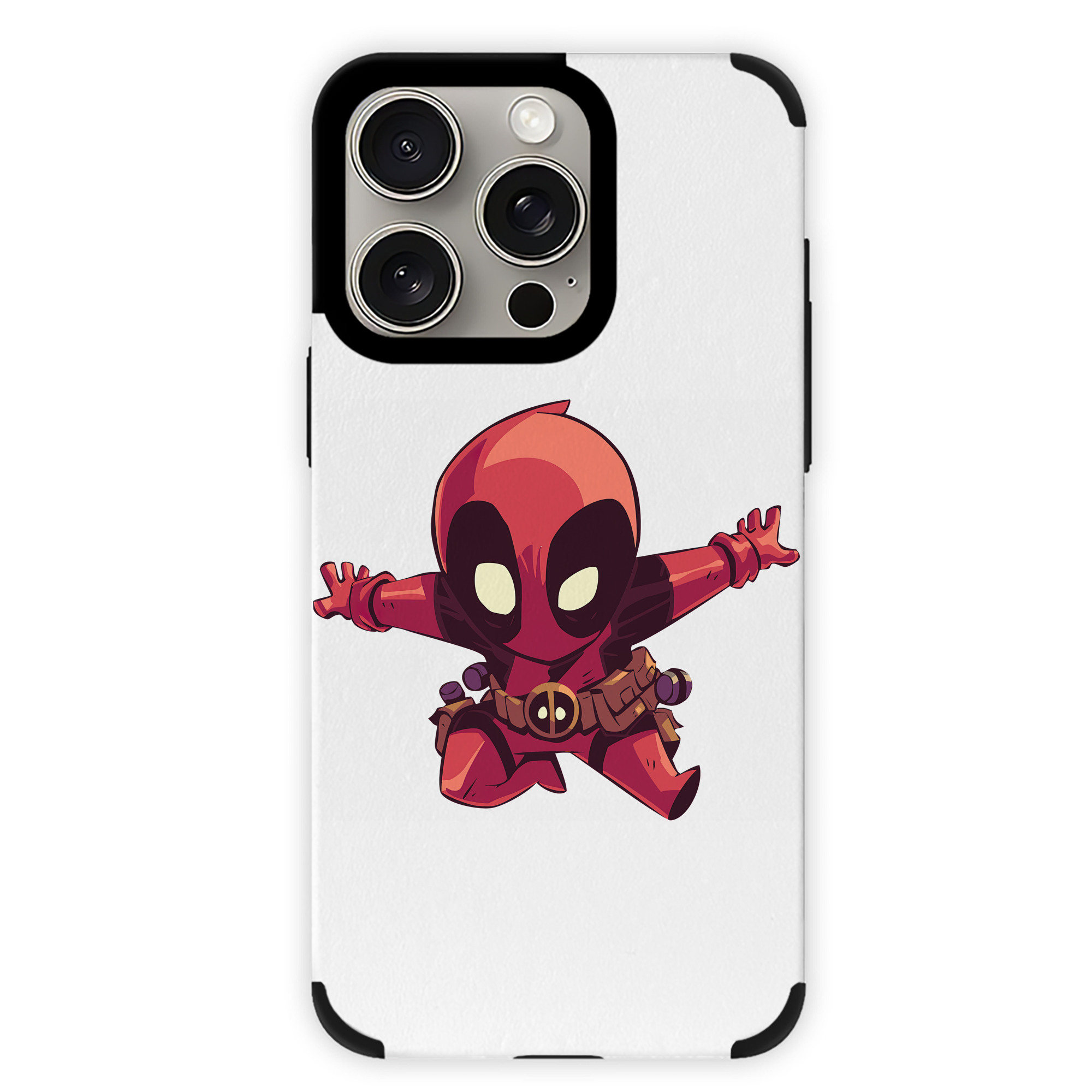 （画像用） Deadpool デッドプール 【iPhone15ProMax対応】 PUレザー スマホケース 耐衝撃＆黄変防止