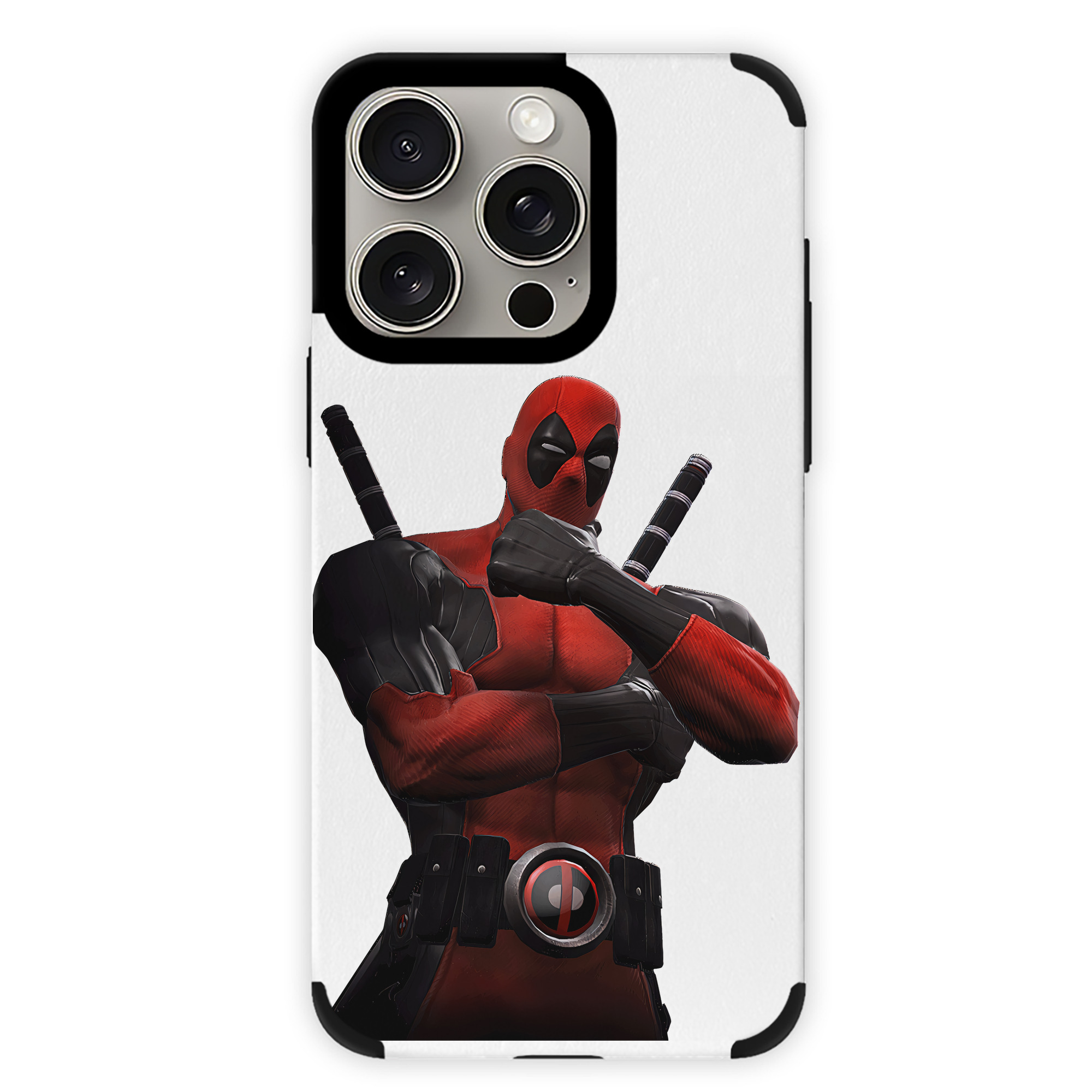 （画像用） Deadpool デッドプール 【iPhone15ProMax対応】 PUレザー スマホケース 耐衝撃＆黄変防止