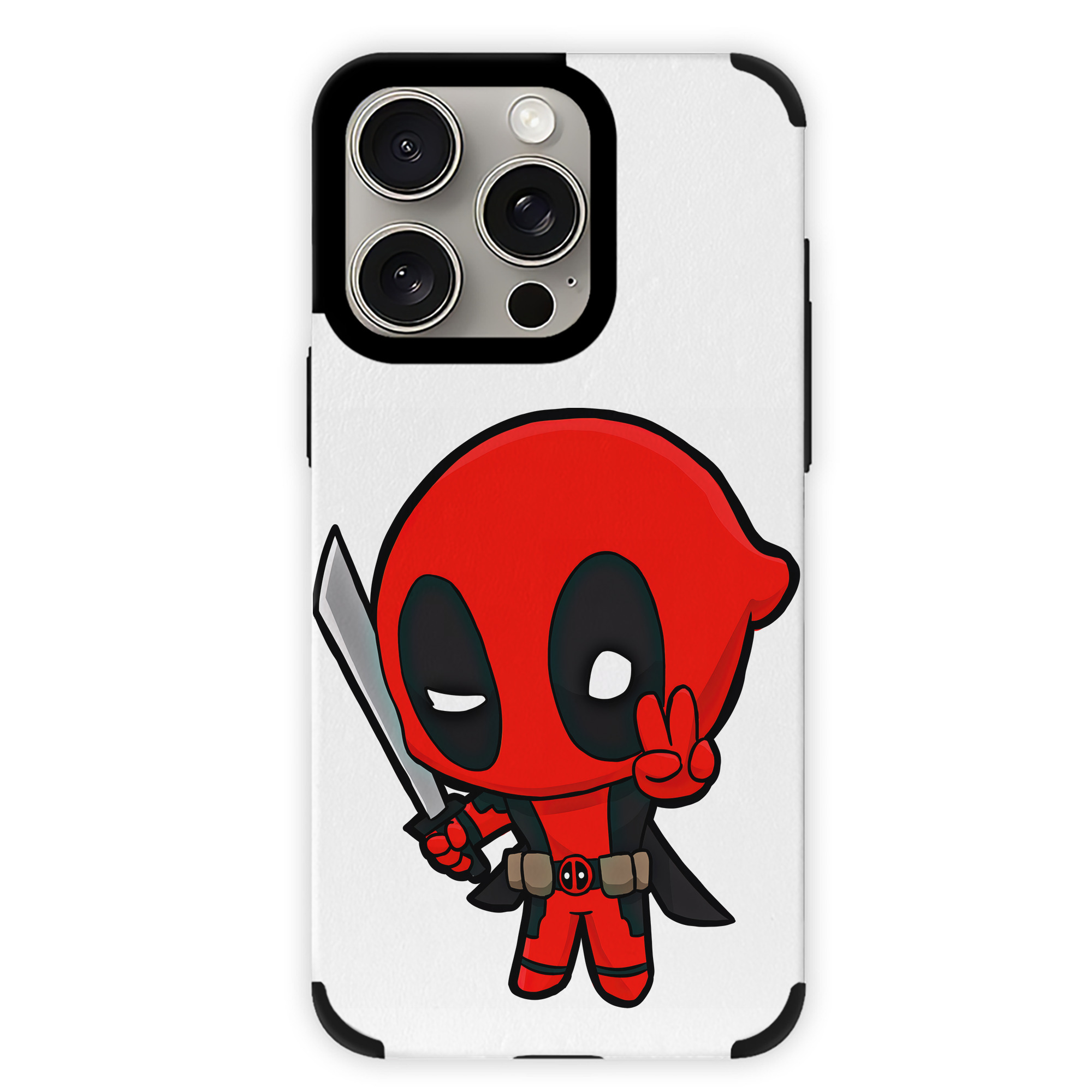 （画像用） Deadpool デッドプール 【iPhone15ProMax対応】 PUレザー スマホケース 耐衝撃＆黄変防止