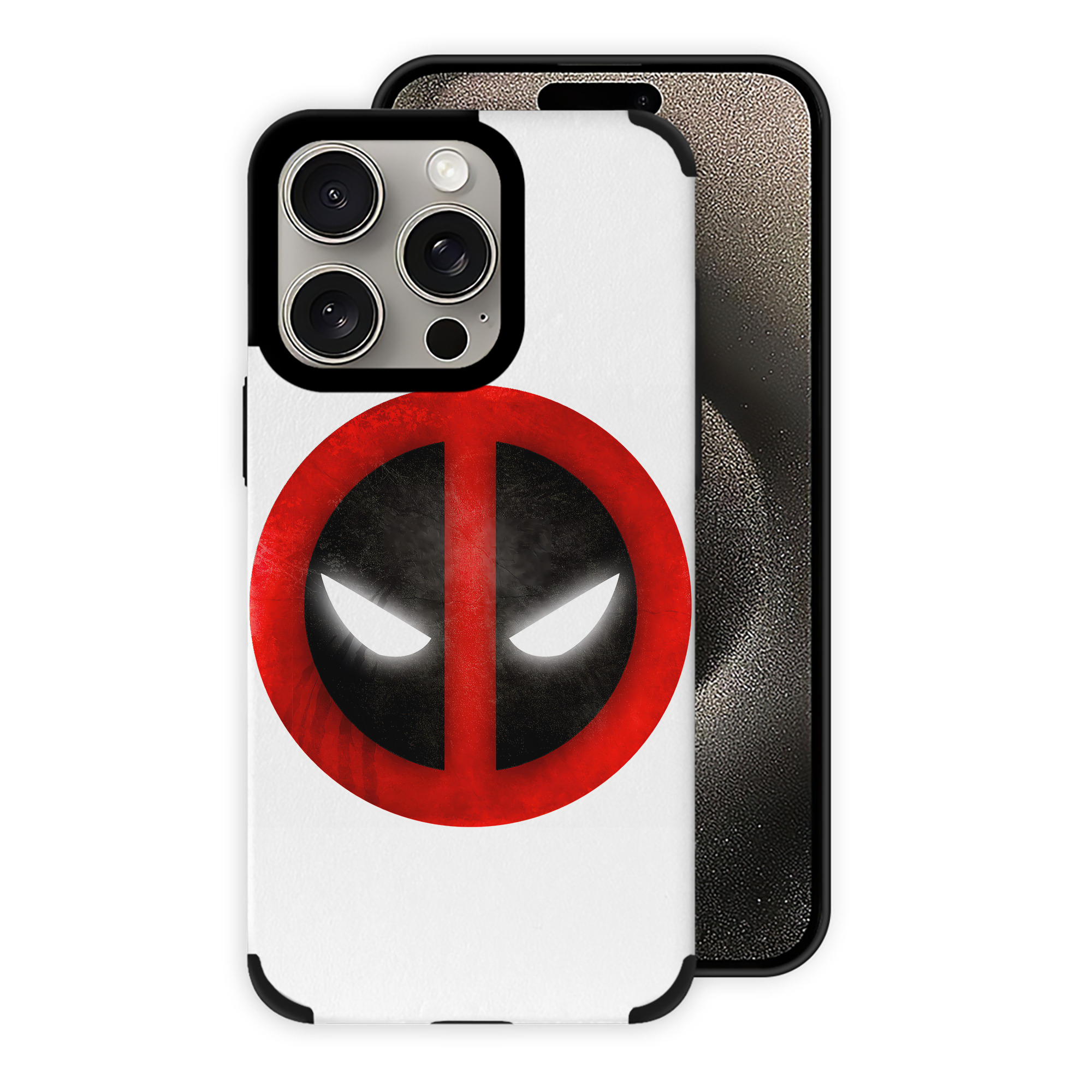 （画像用） Deadpool デッドプール 【iPhone15ProMax対応】 PUレザー スマホケース 耐衝撃＆黄変防止