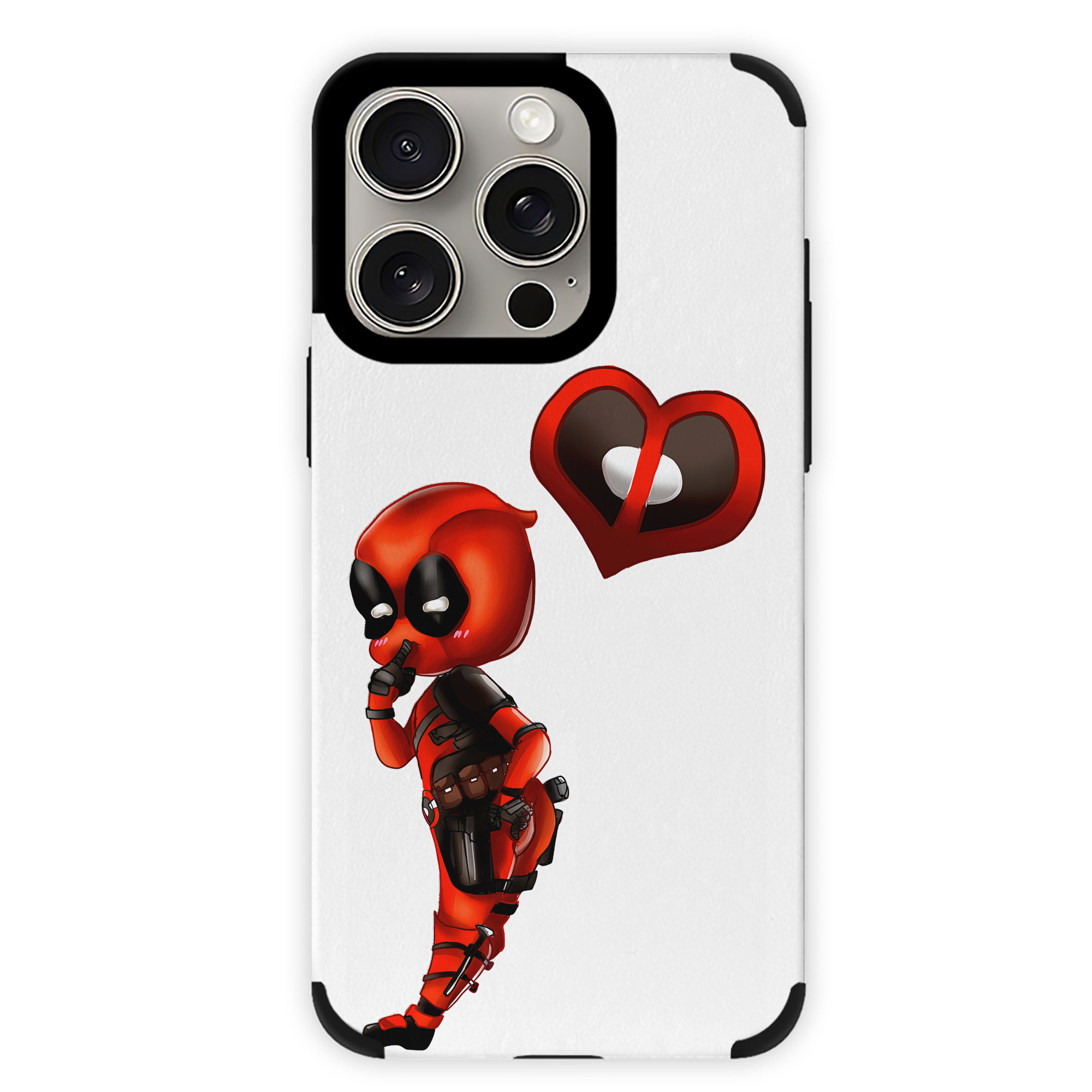 （画像用） Deadpool デッドプール 【iPhone15ProMax対応】 PUレザー スマホケース 耐衝撃＆黄変防止