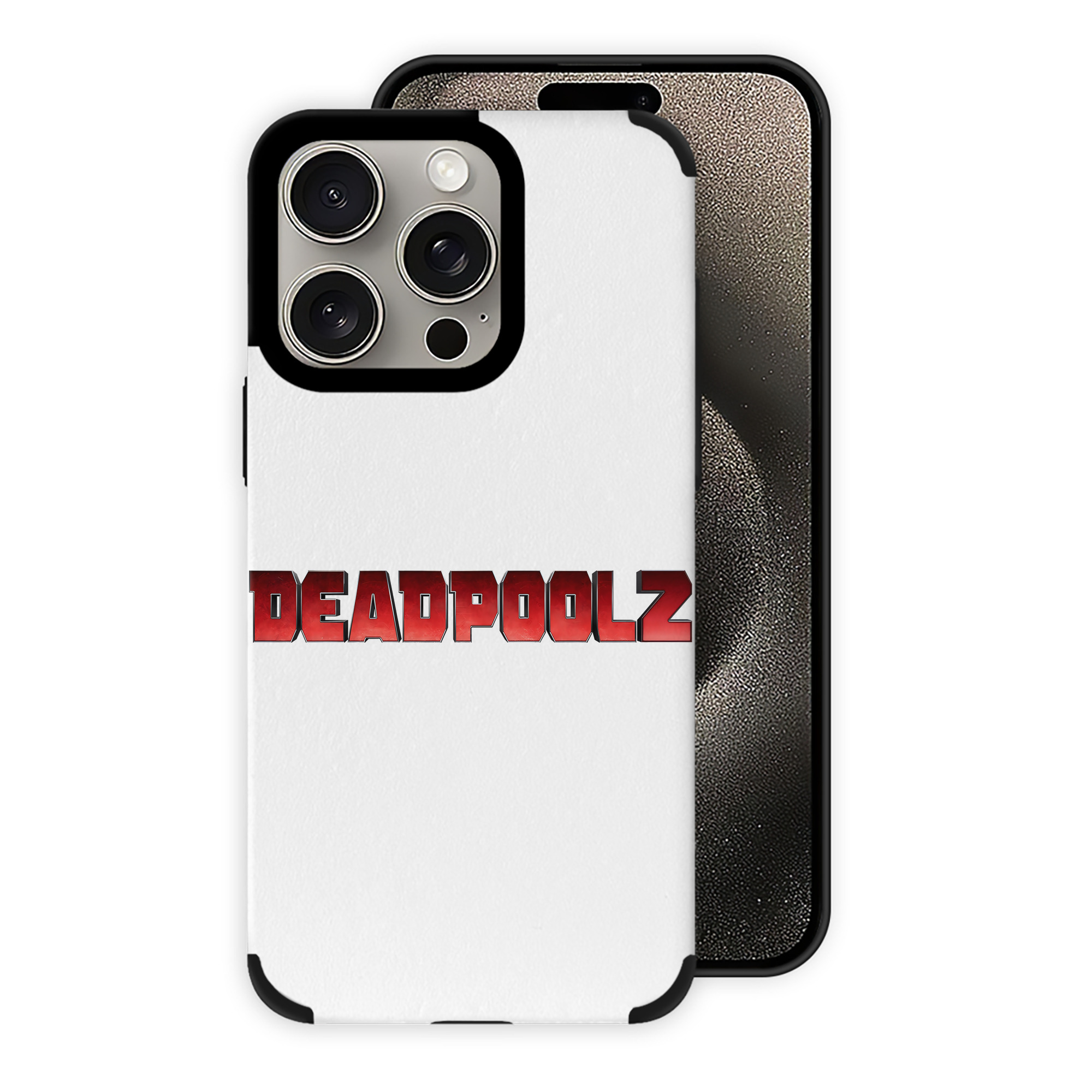 （画像用） Deadpool デッドプール 【iPhone15ProMax対応】 PUレザー スマホケース 耐衝撃＆黄変防止