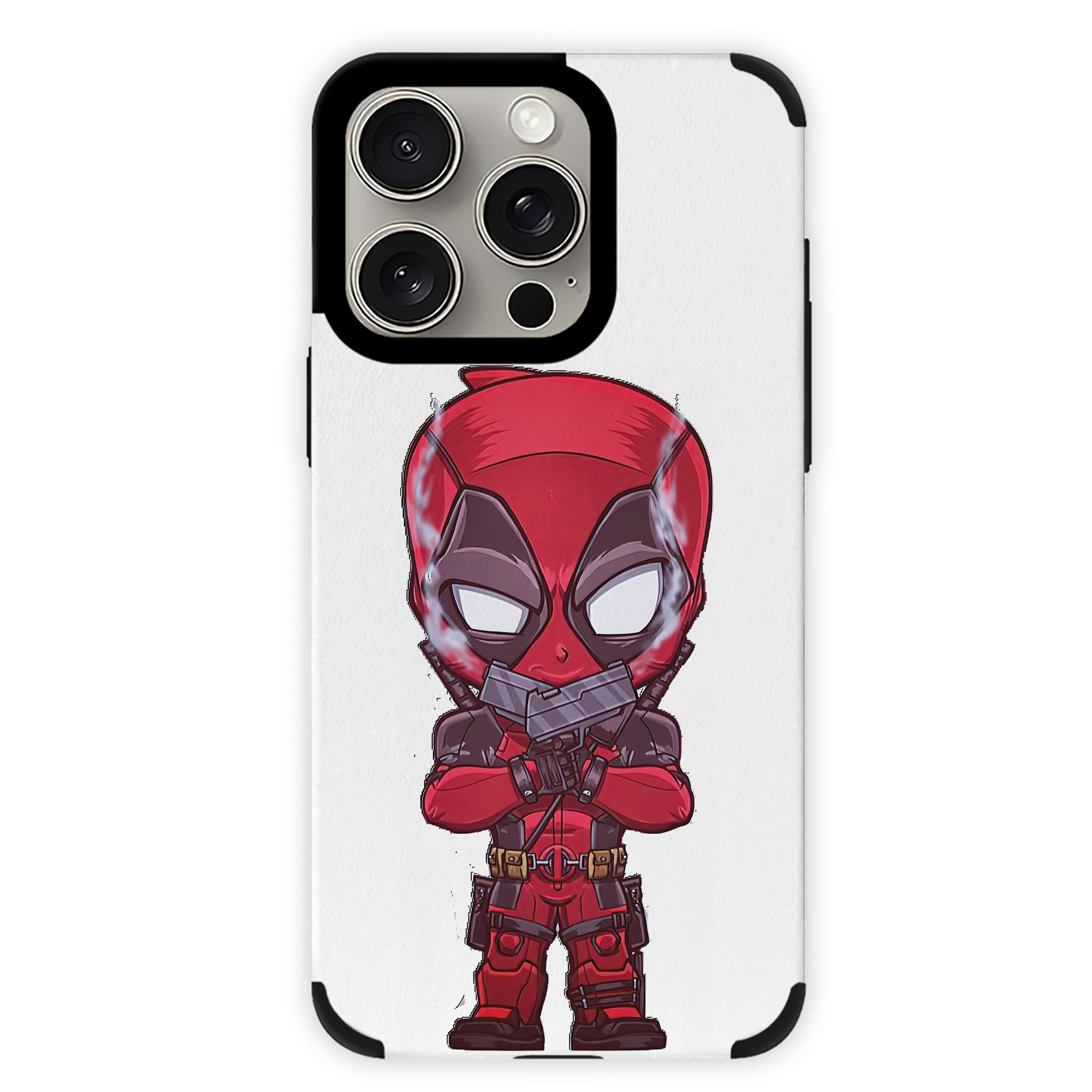 （画像用） Deadpool デッドプール 【iPhone15ProMax対応】 PUレザー スマホケース 耐衝撃＆黄変防止