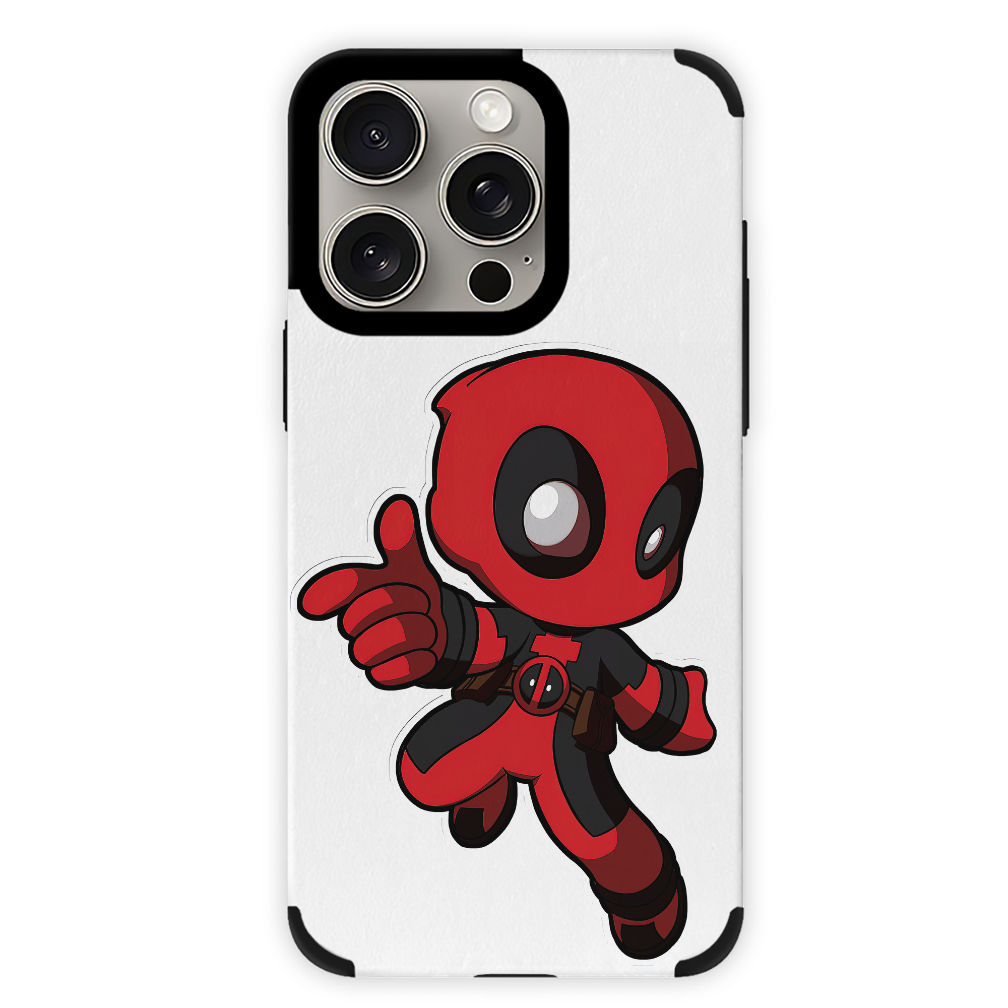 （画像用） Deadpool デッドプール 【iPhone15ProMax対応】 PUレザー スマホケース 耐衝撃＆黄変防止