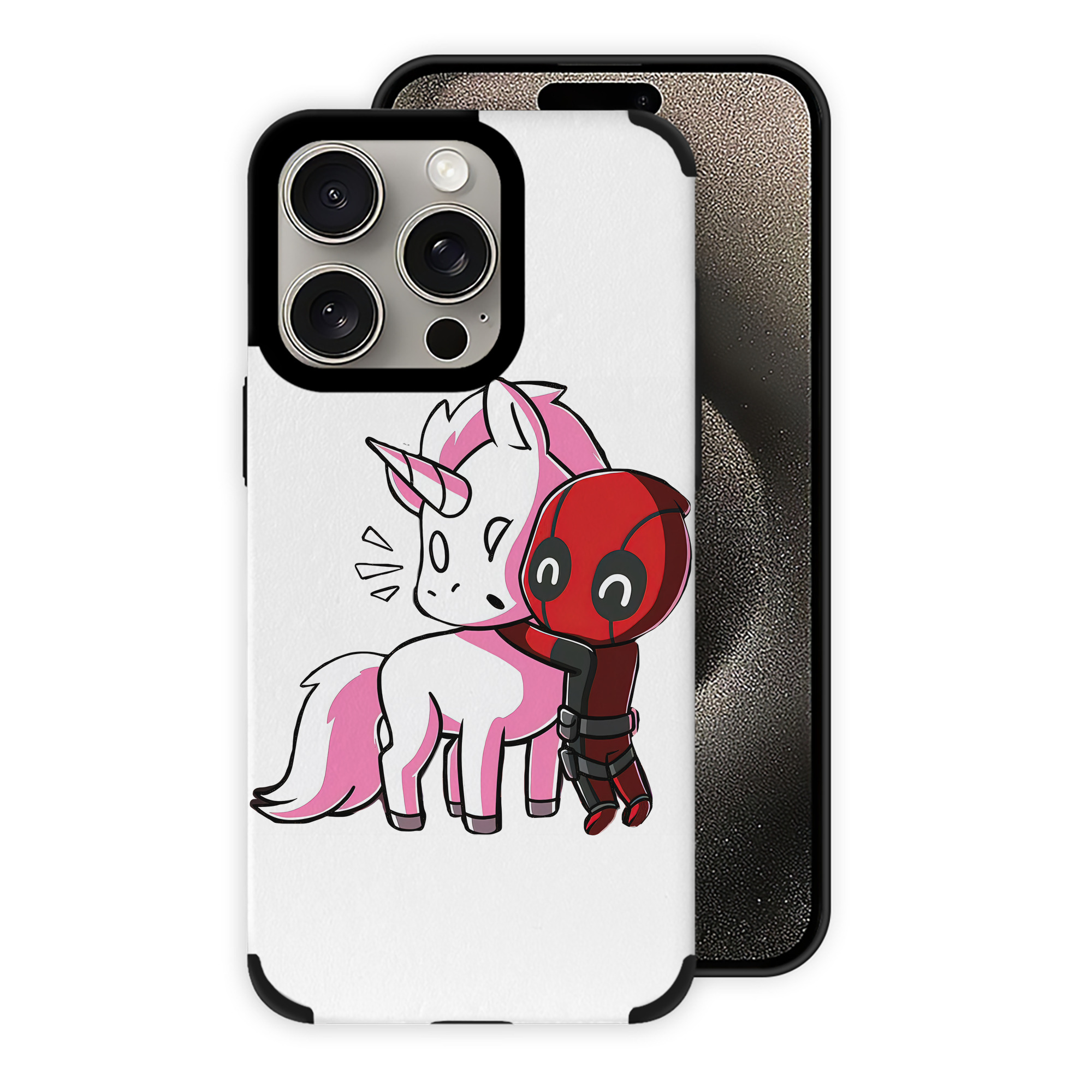 （画像用） Deadpool デッドプール 【iPhone15ProMax対応】 PUレザー スマホケース 耐衝撃＆黄変防止