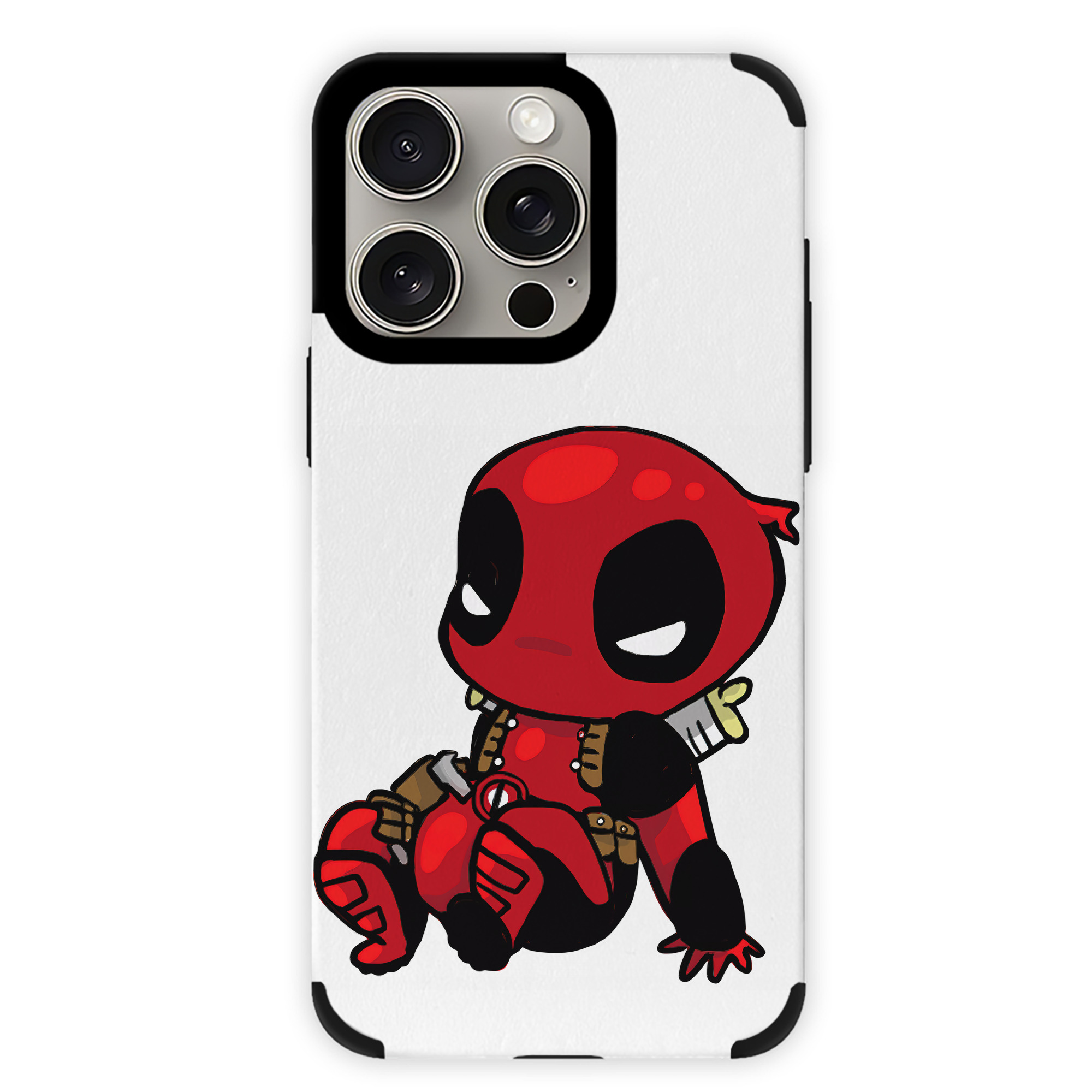 （画像用） Deadpool デッドプール 【iPhone15ProMax対応】 PUレザー スマホケース 耐衝撃＆黄変防止