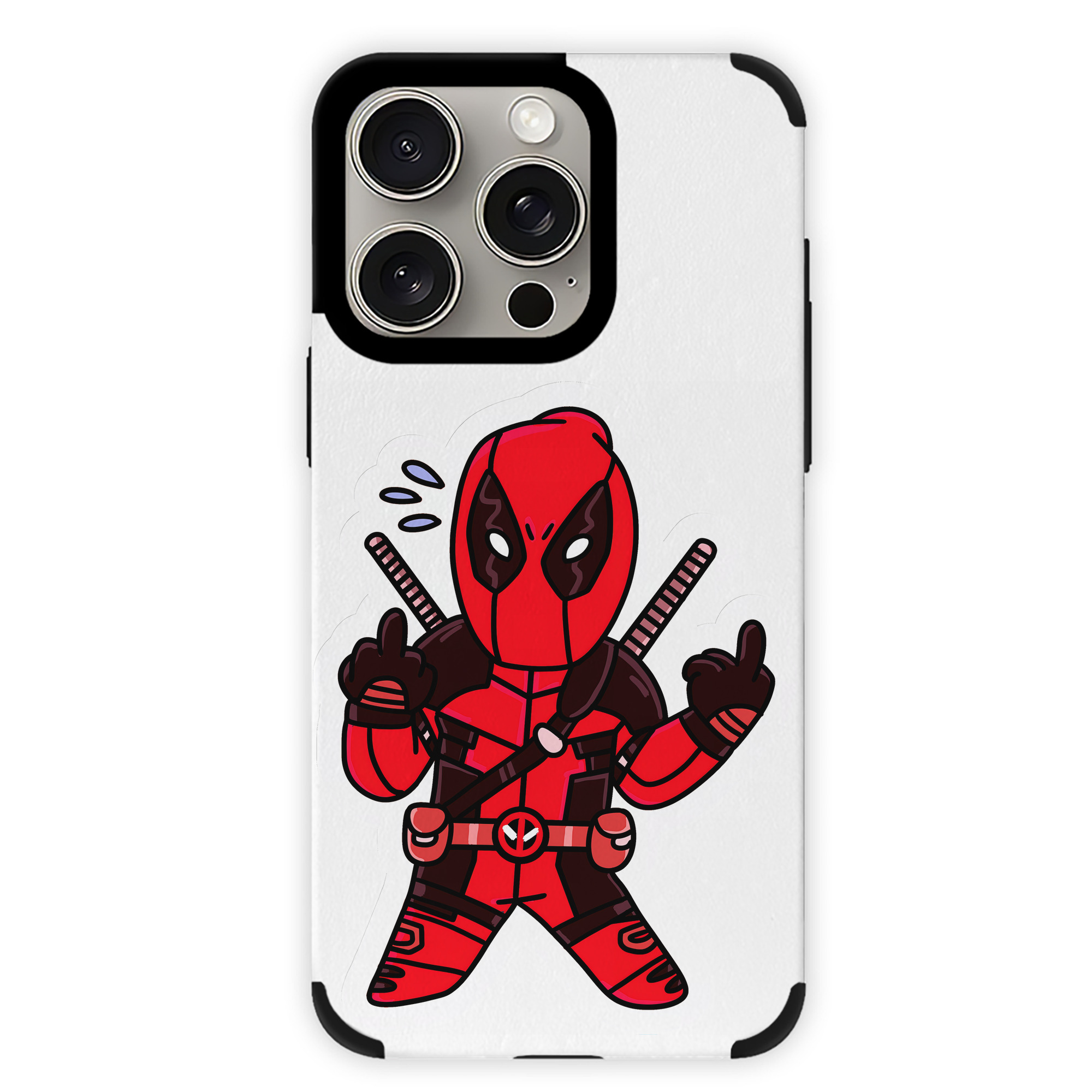 （画像用） Deadpool デッドプール 【iPhone15ProMax対応】 PUレザー スマホケース 耐衝撃＆黄変防止