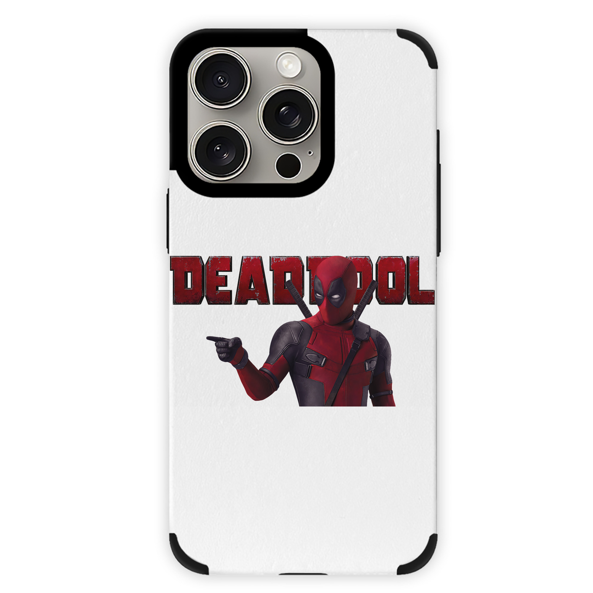 （画像用） Deadpool デッドプール 【iPhone15ProMax対応】 PUレザー スマホケース 耐衝撃＆黄変防止