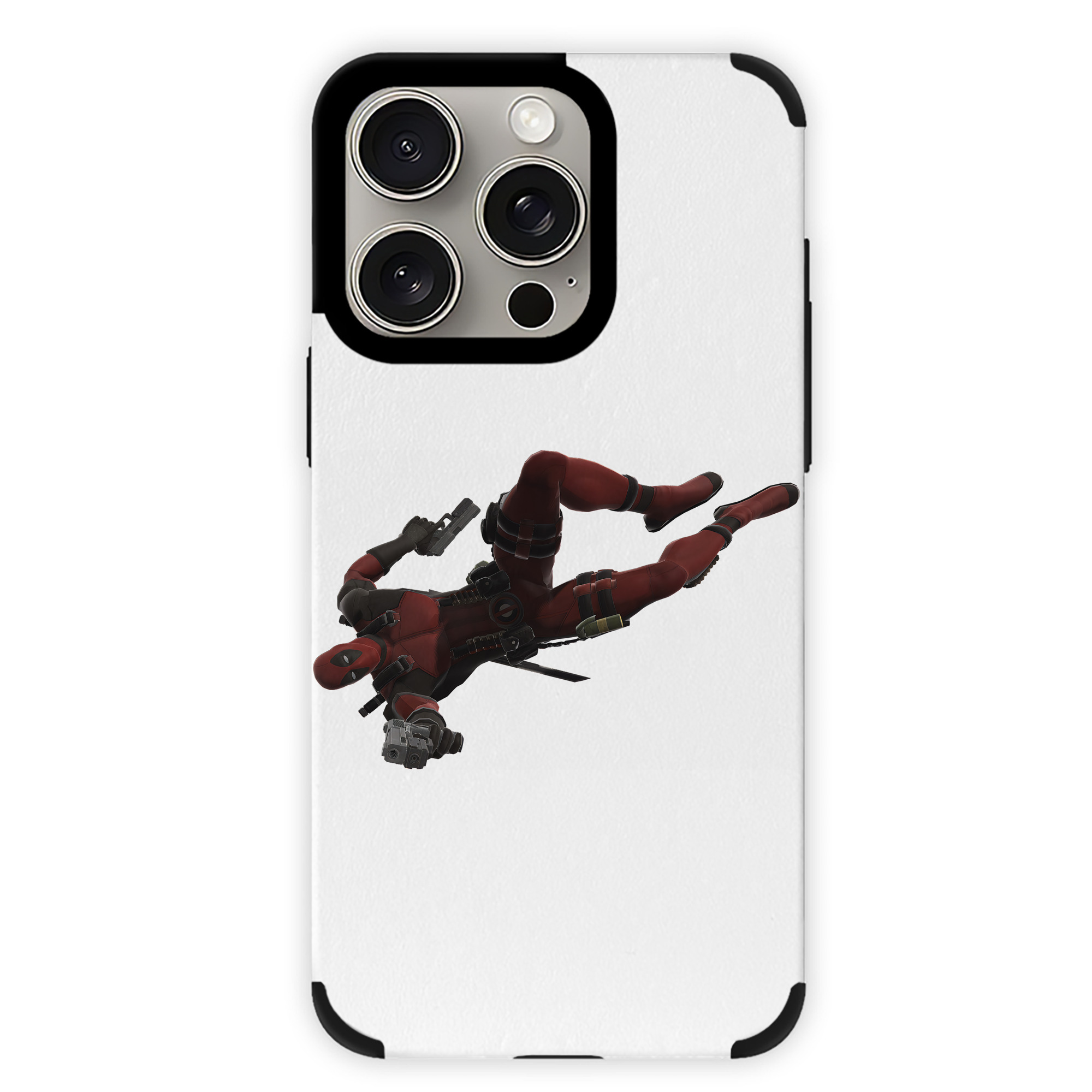 （画像用） Deadpool デッドプール 【iPhone15ProMax対応】 PUレザー スマホケース 耐衝撃＆黄変防止