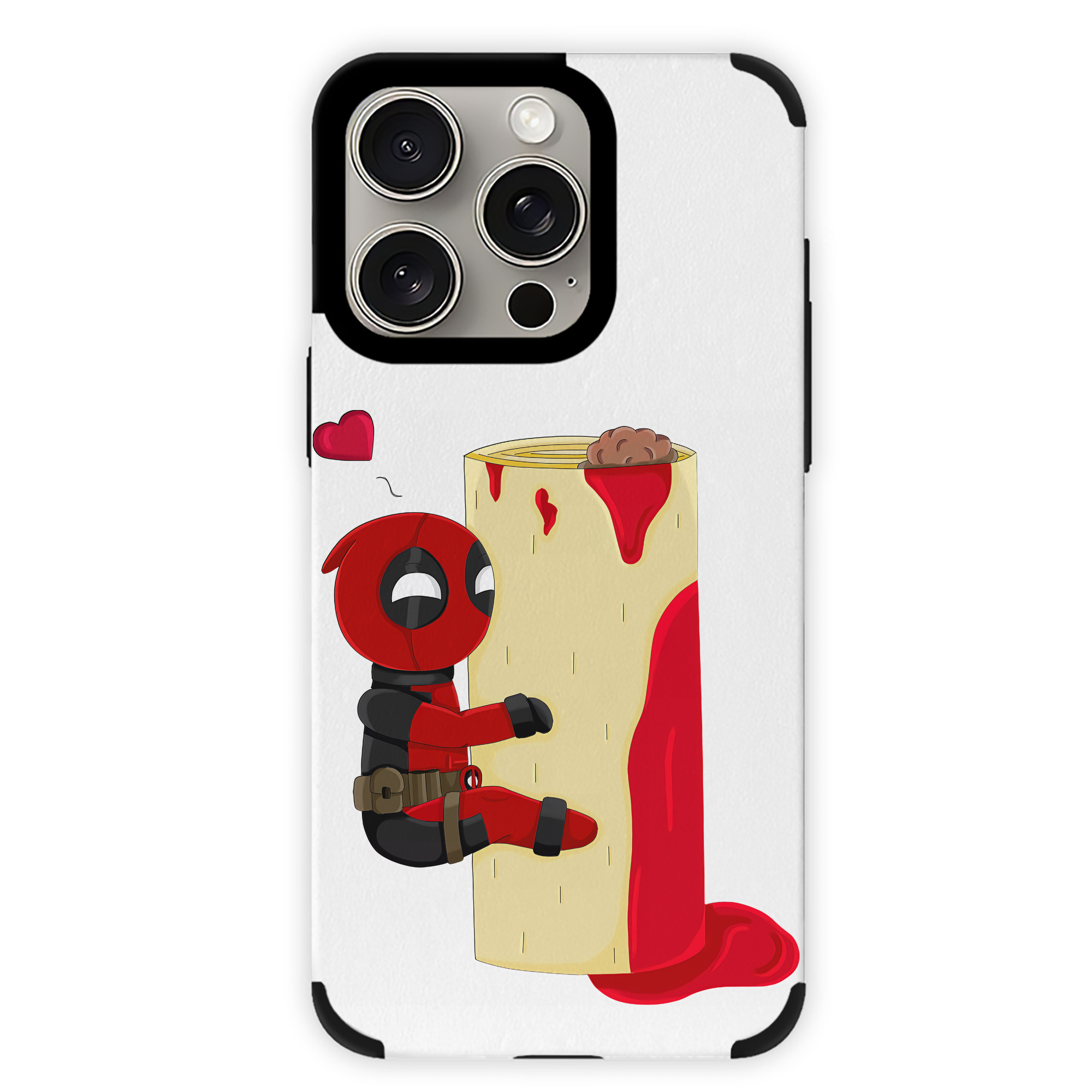 （画像用） Deadpool デッドプール 【iPhone15ProMax対応】 PUレザー スマホケース 耐衝撃＆黄変防止