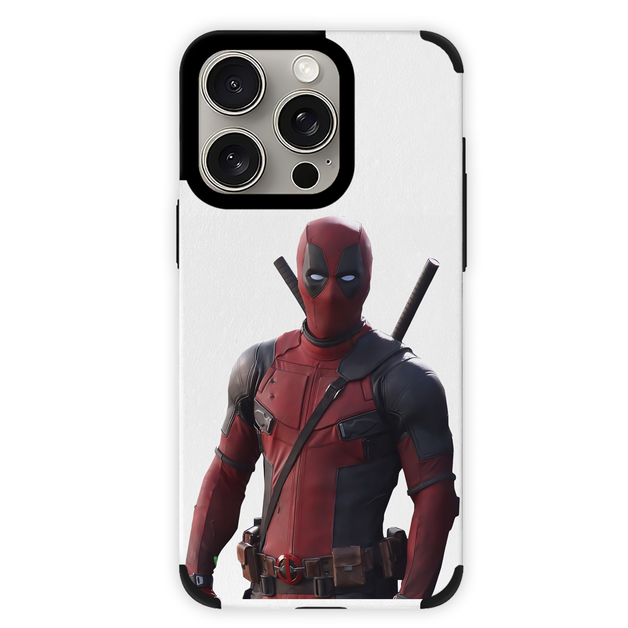 （画像用） Deadpool デッドプール 【iPhone15ProMax対応】 PUレザー スマホケース 耐衝撃＆黄変防止