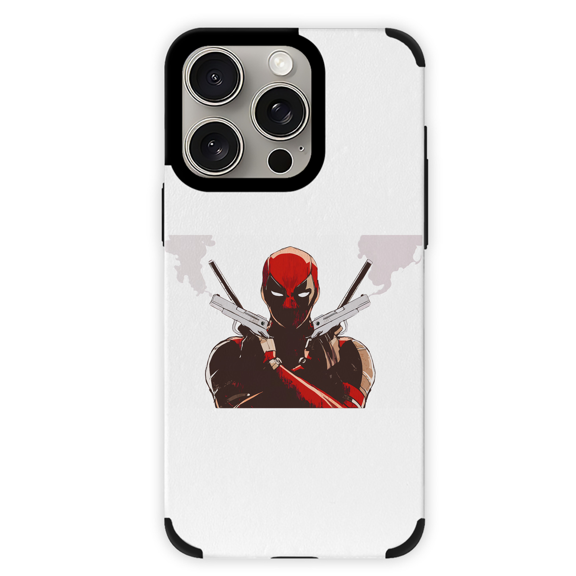 （画像用） Deadpool デッドプール 【iPhone15ProMax対応】 PUレザー スマホケース 耐衝撃＆黄変防止