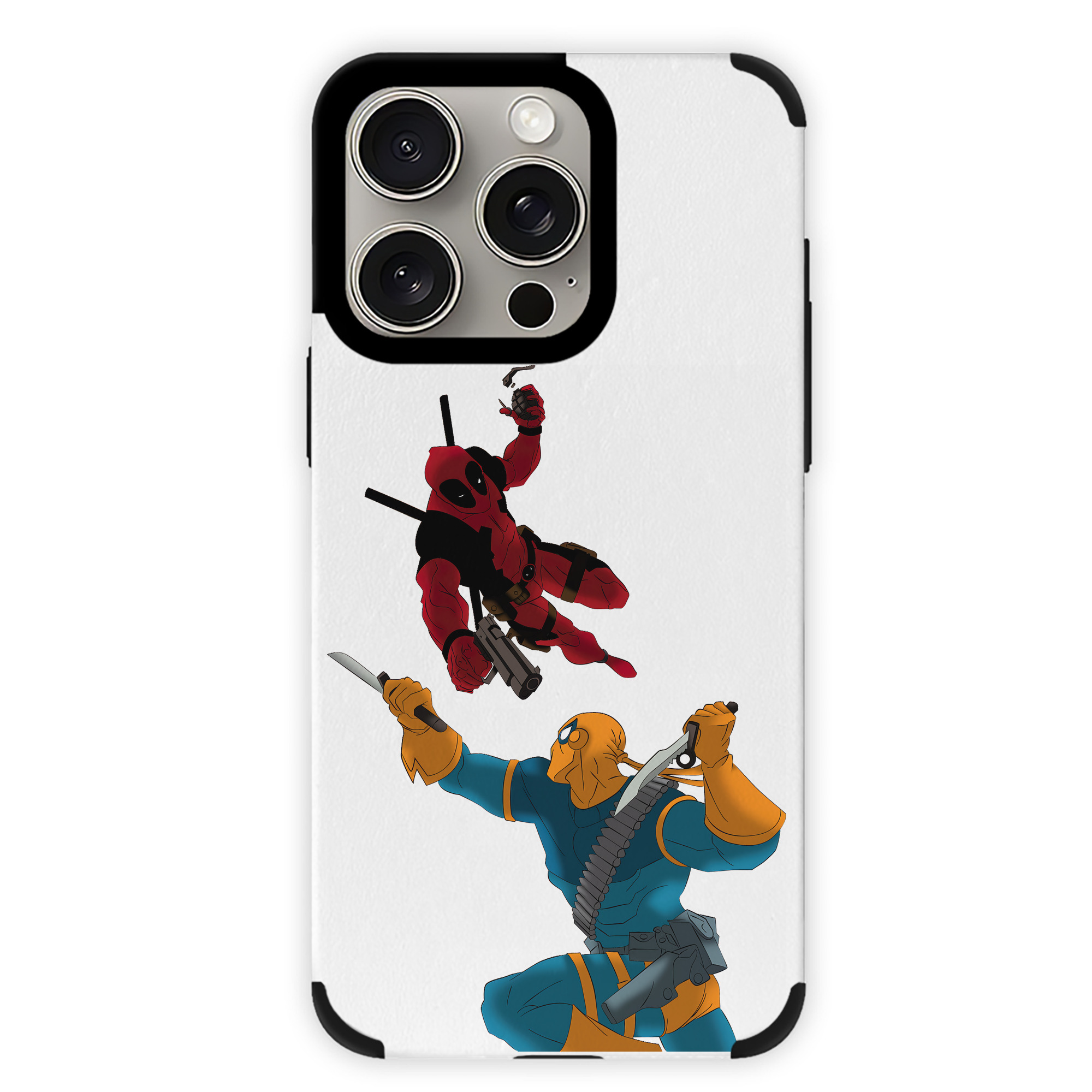 （画像用） Deadpool デッドプール 【iPhone15ProMax対応】 PUレザー スマホケース 耐衝撃＆黄変防止