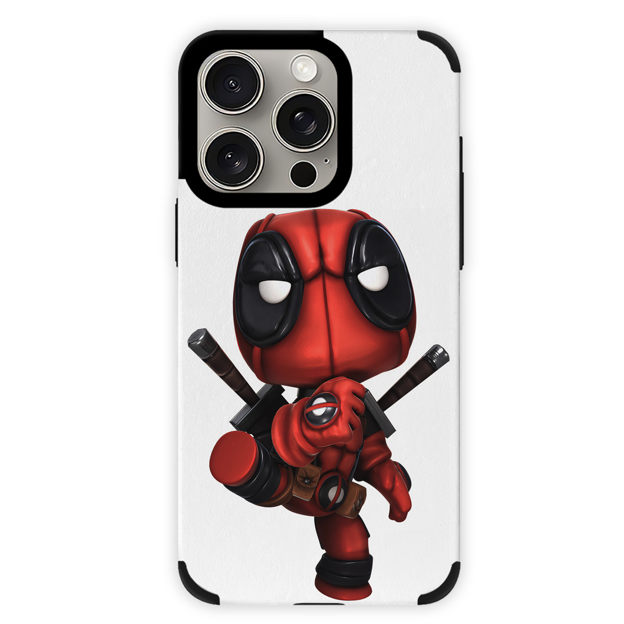 （画像用） Deadpool デッドプール 【iPhone15ProMax対応】 PUレザー スマホケース 耐衝撃＆黄変防止