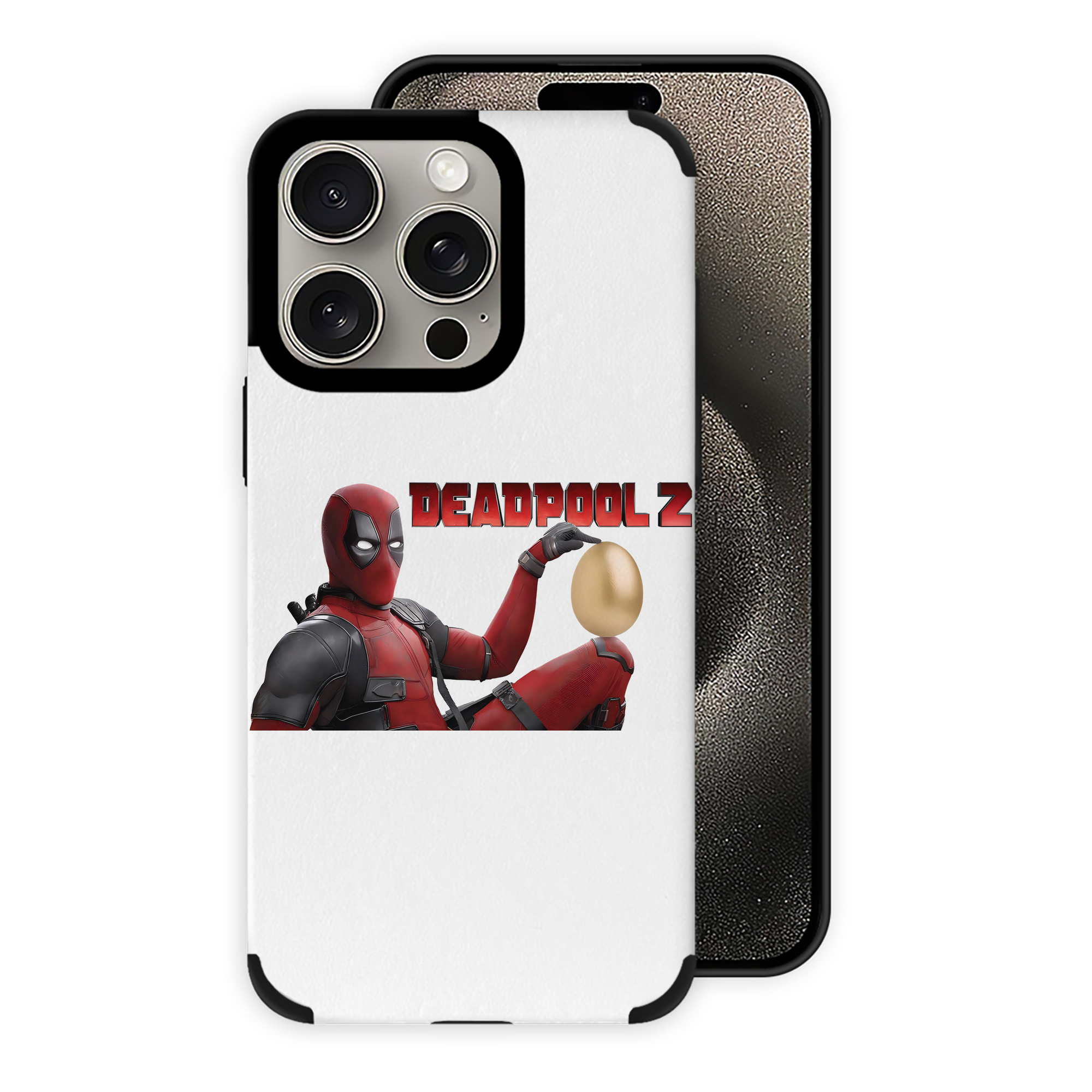 （画像用） Deadpool デッドプール 【iPhone15ProMax対応】 PUレザー スマホケース 耐衝撃＆黄変防止