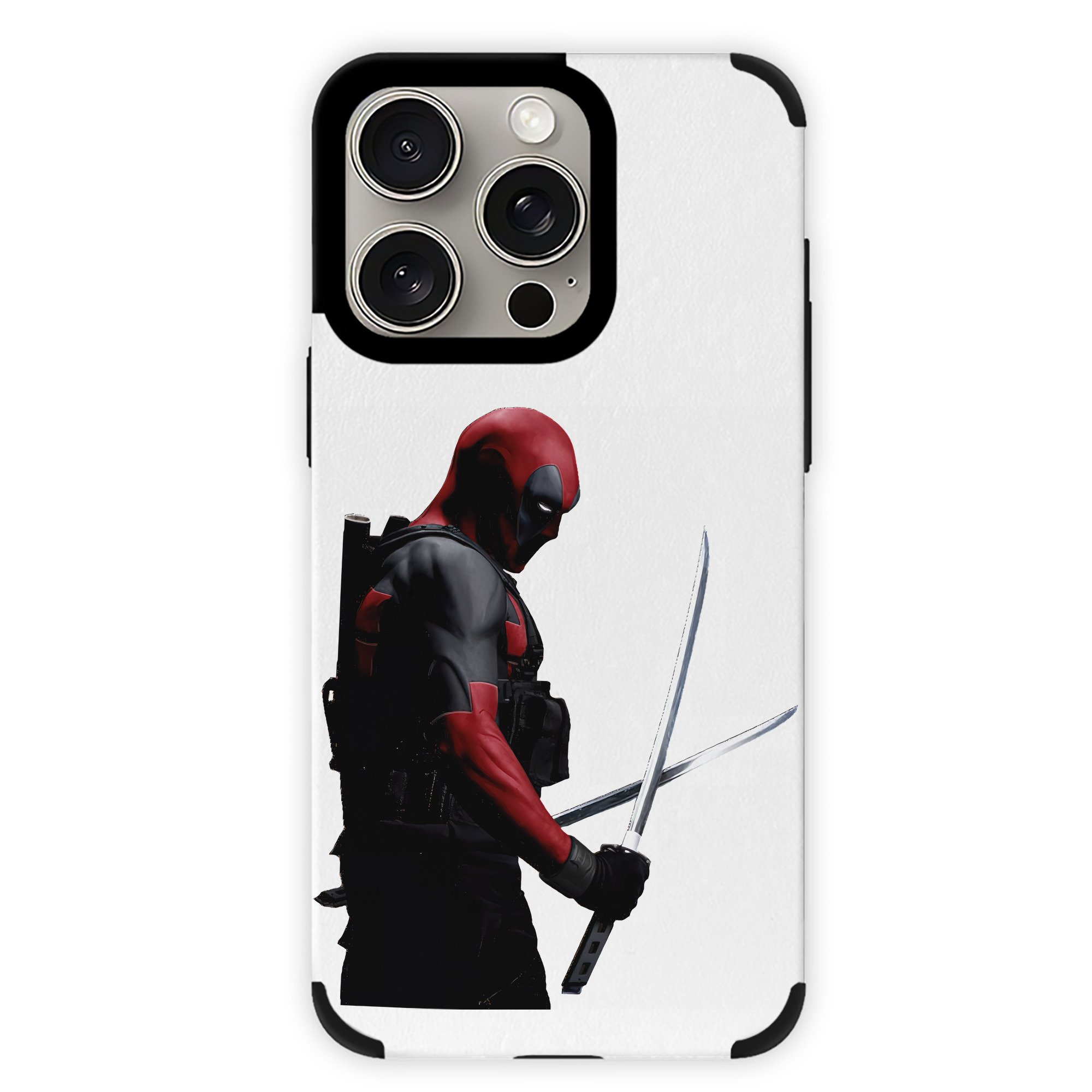 （画像用） Deadpool デッドプール 【iPhone15ProMax対応】 PUレザー スマホケース 耐衝撃＆黄変防止