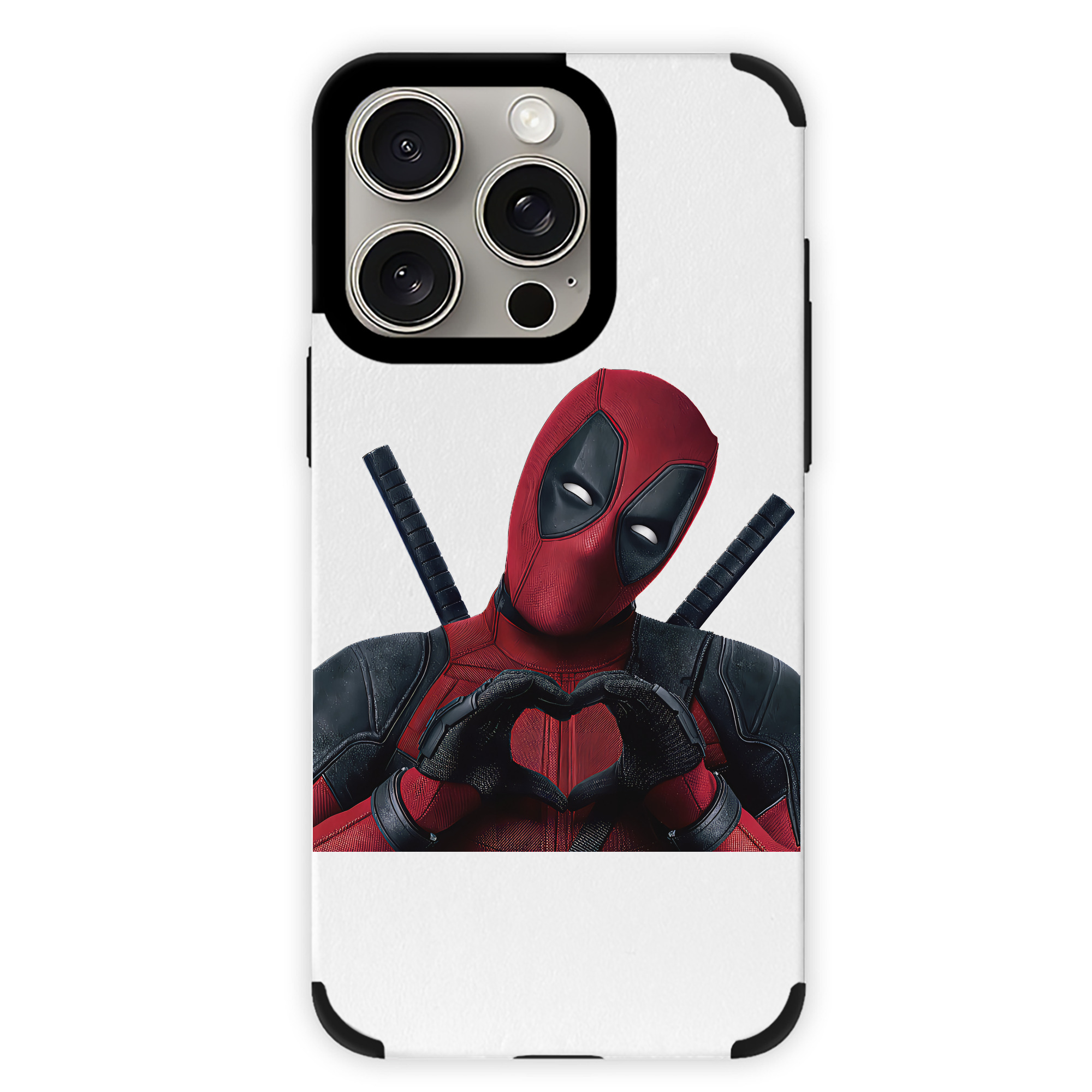 （画像用） Deadpool デッドプール 【iPhone15ProMax対応】 PUレザー スマホケース 耐衝撃＆黄変防止