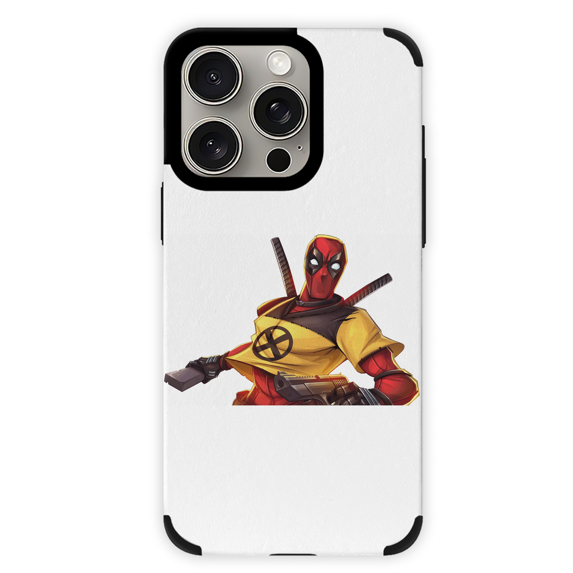 （画像用） Deadpool デッドプール 【iPhone15ProMax対応】 PUレザー スマホケース 耐衝撃＆黄変防止