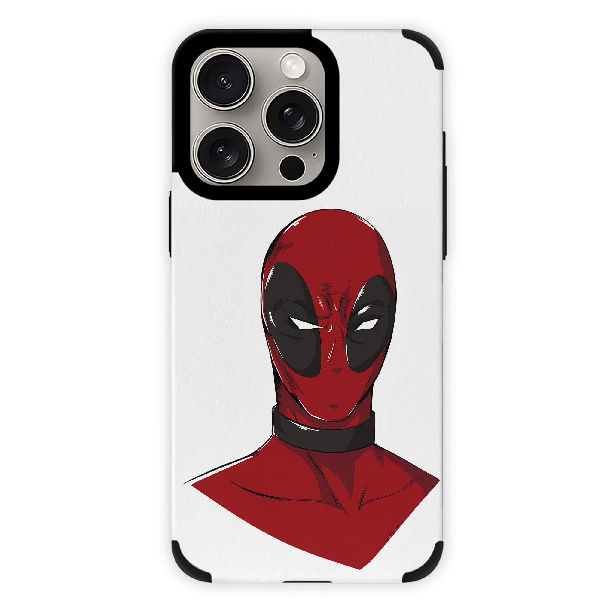（画像用） Deadpool デッドプール 【iPhone15ProMax対応】 PUレザー スマホケース 耐衝撃＆黄変防止