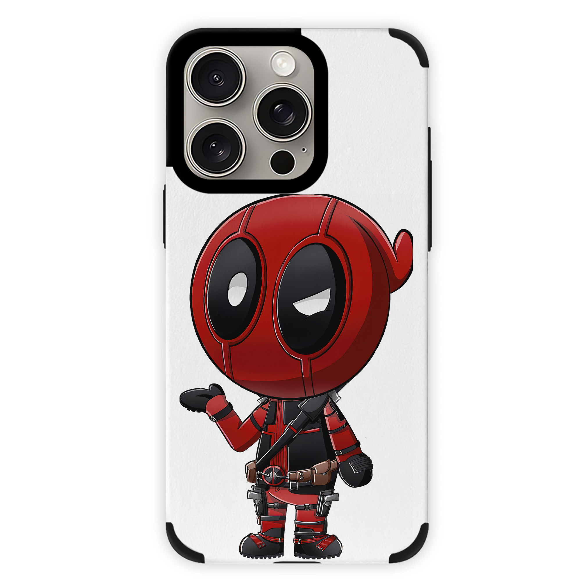 （画像用） Deadpool デッドプール 【iPhone15ProMax対応】 PUレザー スマホケース 耐衝撃＆黄変防止