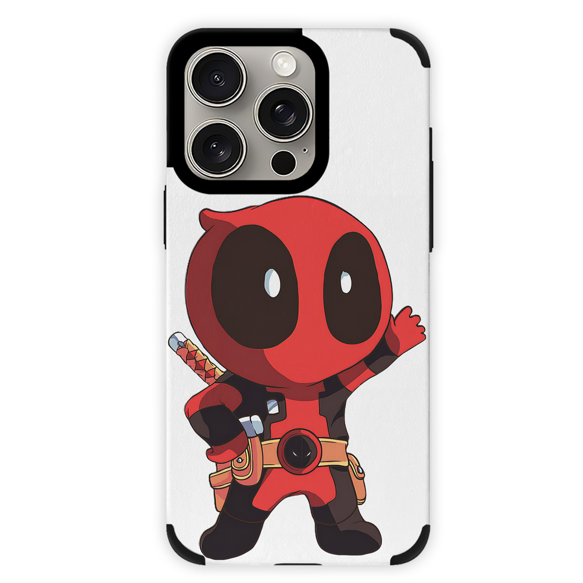 （画像用） Deadpool デッドプール 【iPhone15ProMax対応】 PUレザー スマホケース 耐衝撃＆黄変防止