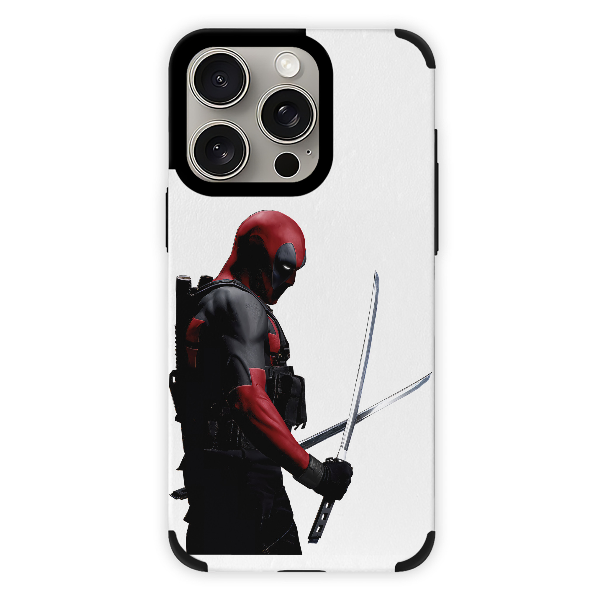 （画像用） Deadpool デッドプール 【iPhone15ProMax対応】 PUレザー スマホケース 耐衝撃＆黄変防止